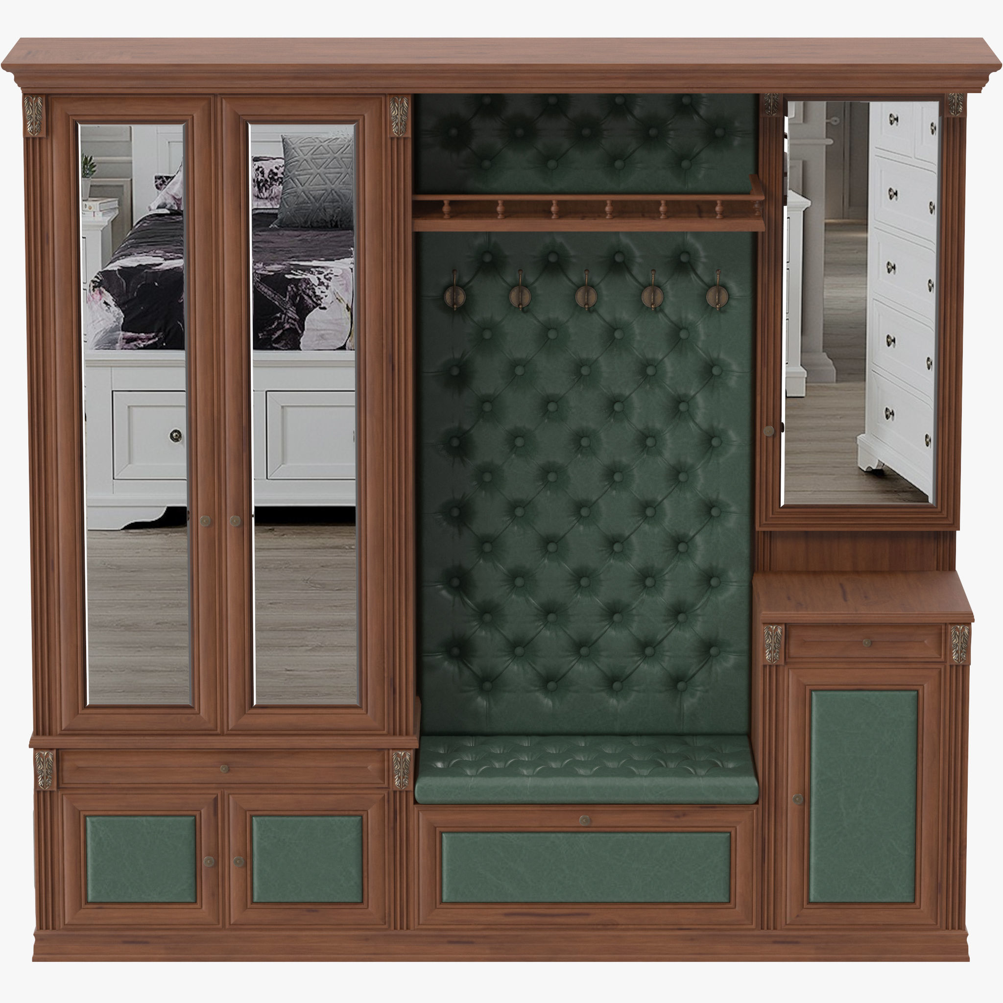 Classic Hallway 1 3D model_4