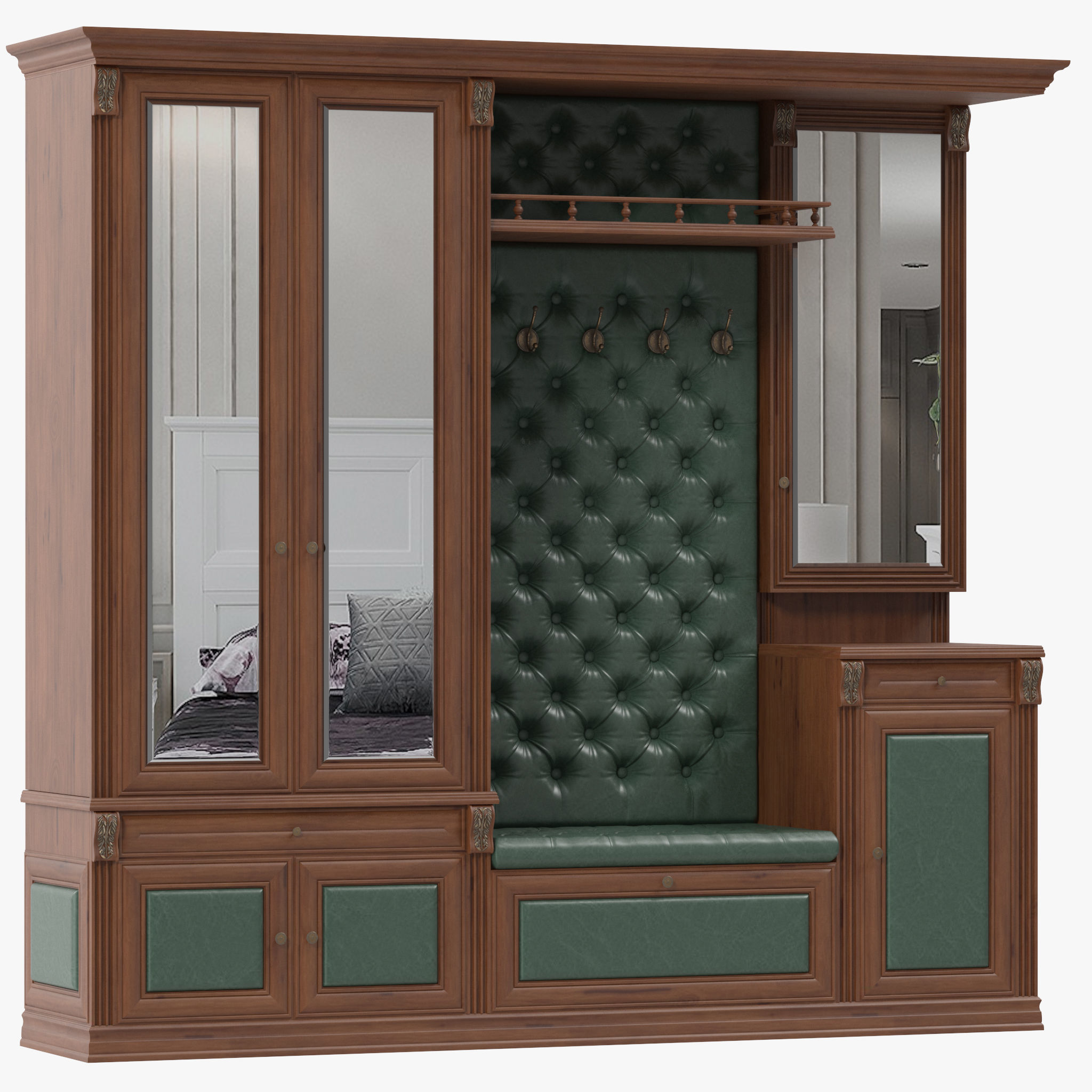 Classic Hallway 1 3D model_5