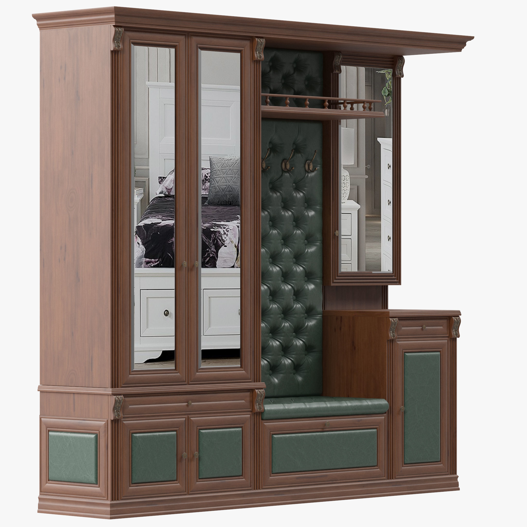 Classic Hallway 1 3D model_6