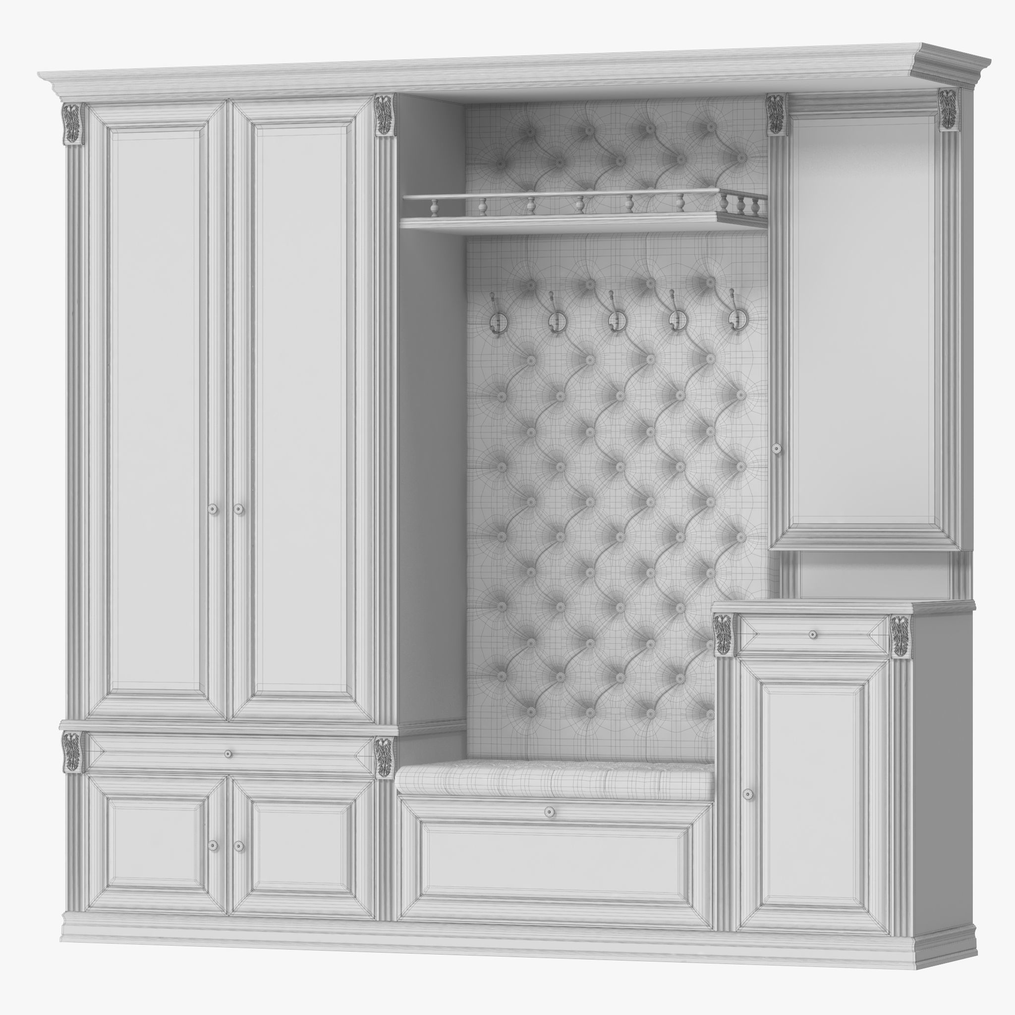 Classic Hallway 1 3D model_10