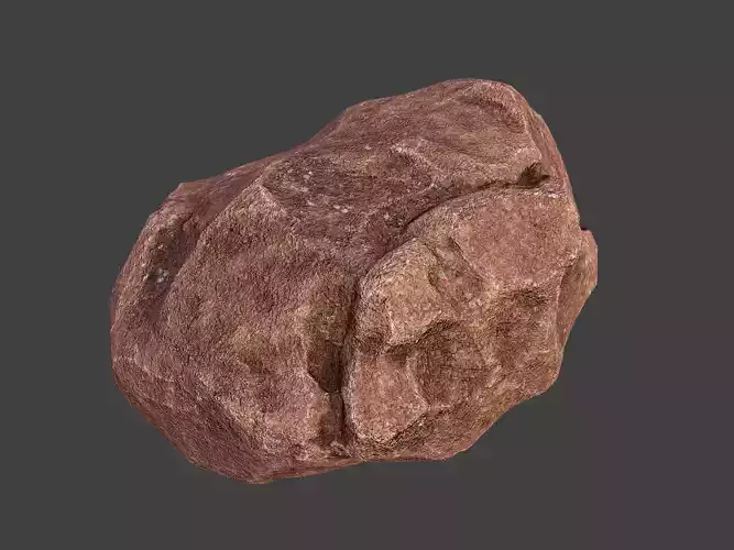 Rock boulder Low-poly PBR Low-poly 3D model
