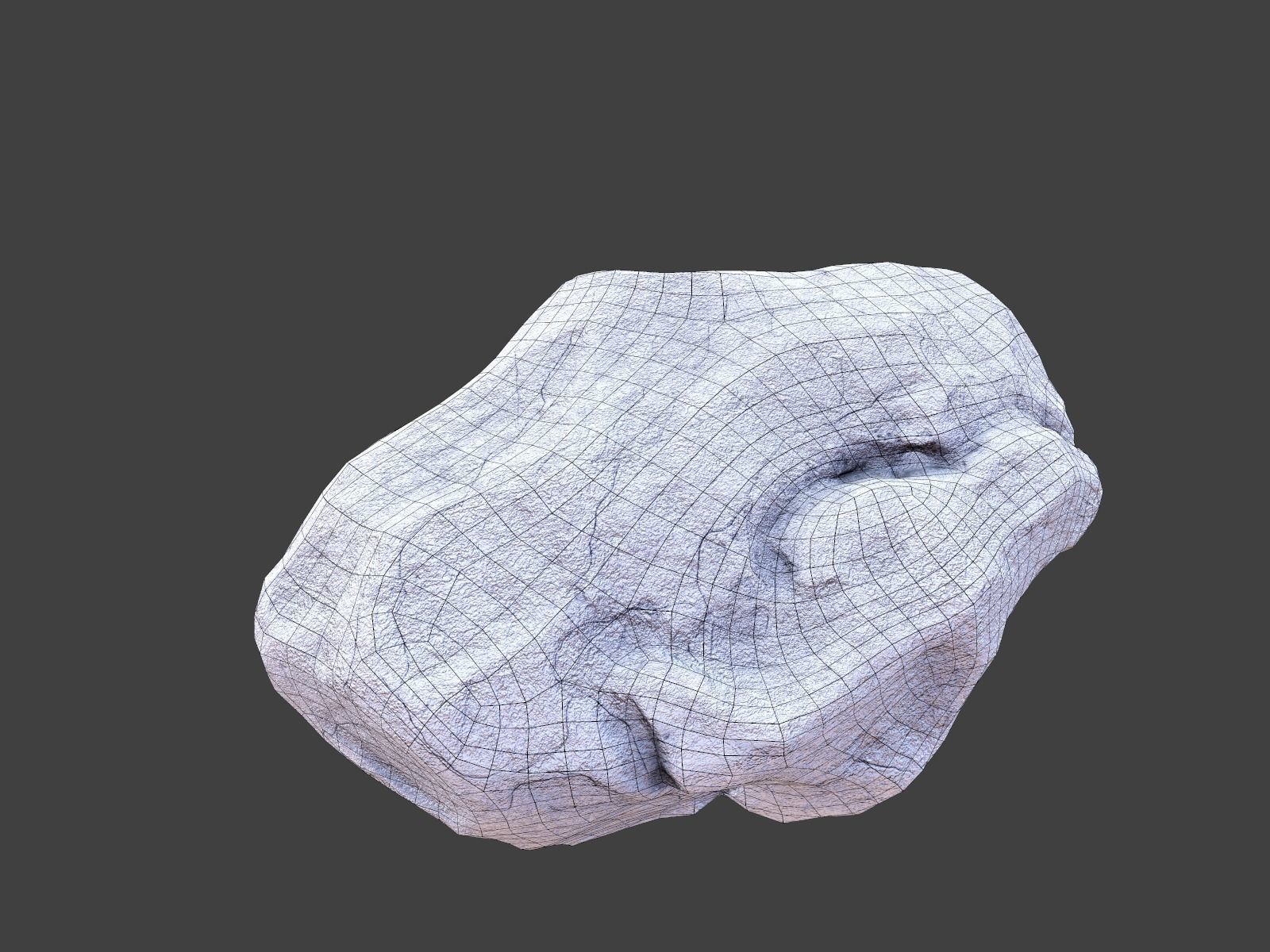 Rock boulder Low-poly PBR Low-poly 3D model_17