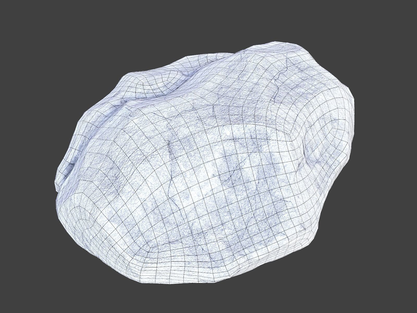 Rock boulder Low-poly PBR Low-poly 3D model_16