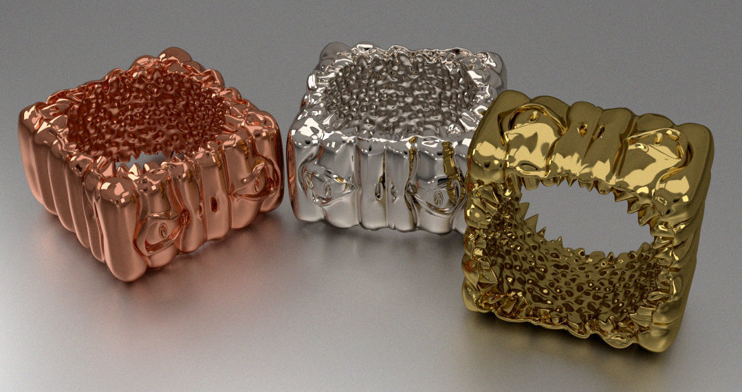 HallowRing monster ring 3D print model_1