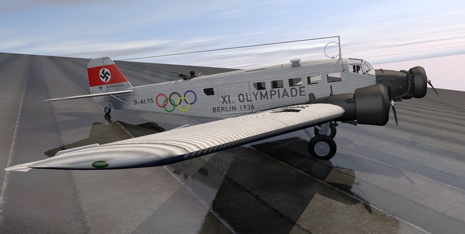 Junkers Ju-52 3M 3D model_11