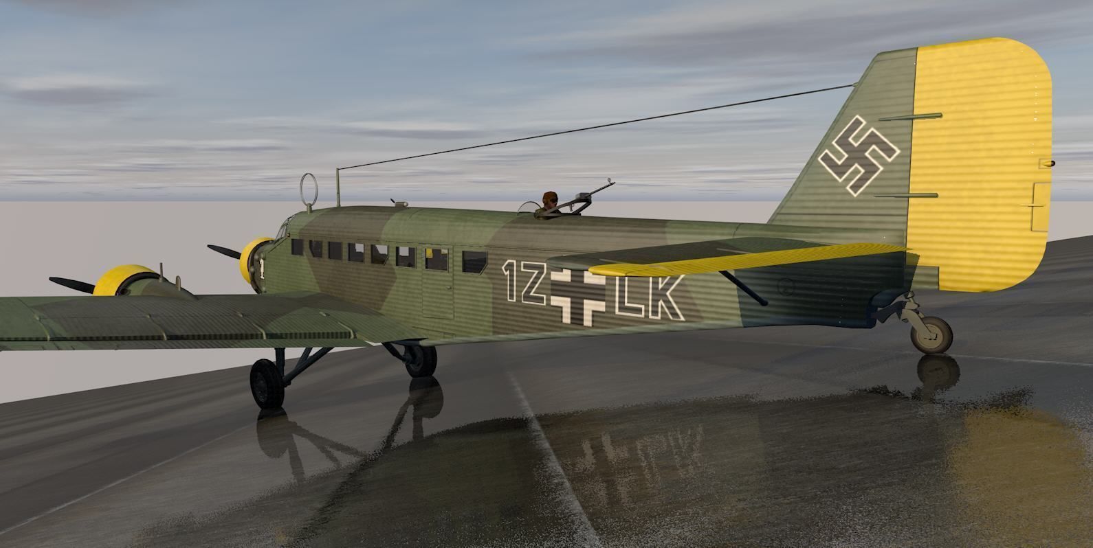 Junkers Ju-52 3M 3D model_12