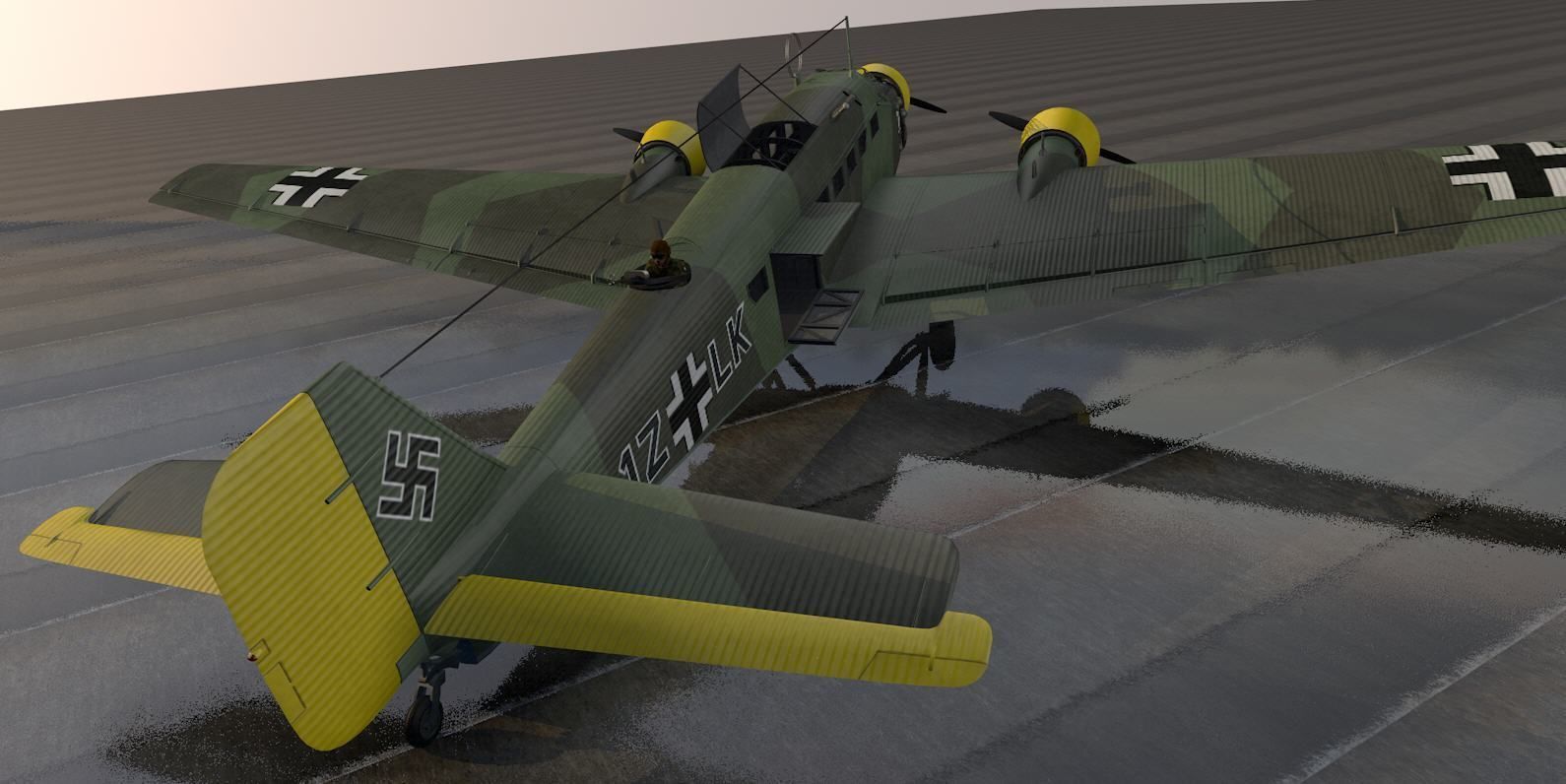 Junkers Ju-52 3M 3D model_14