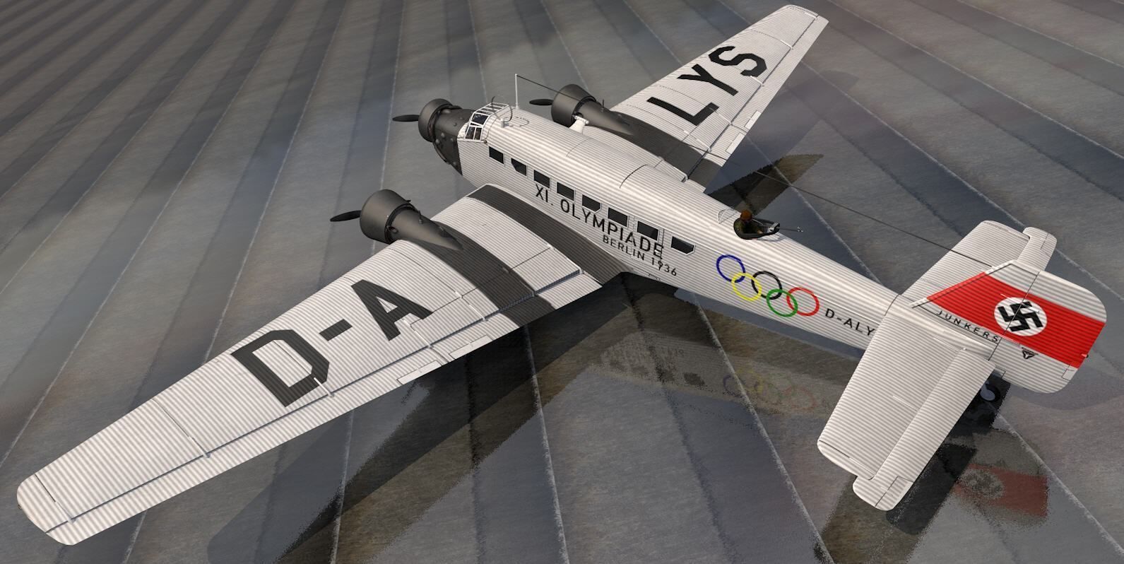 Junkers Ju-52 3M 3D model_8