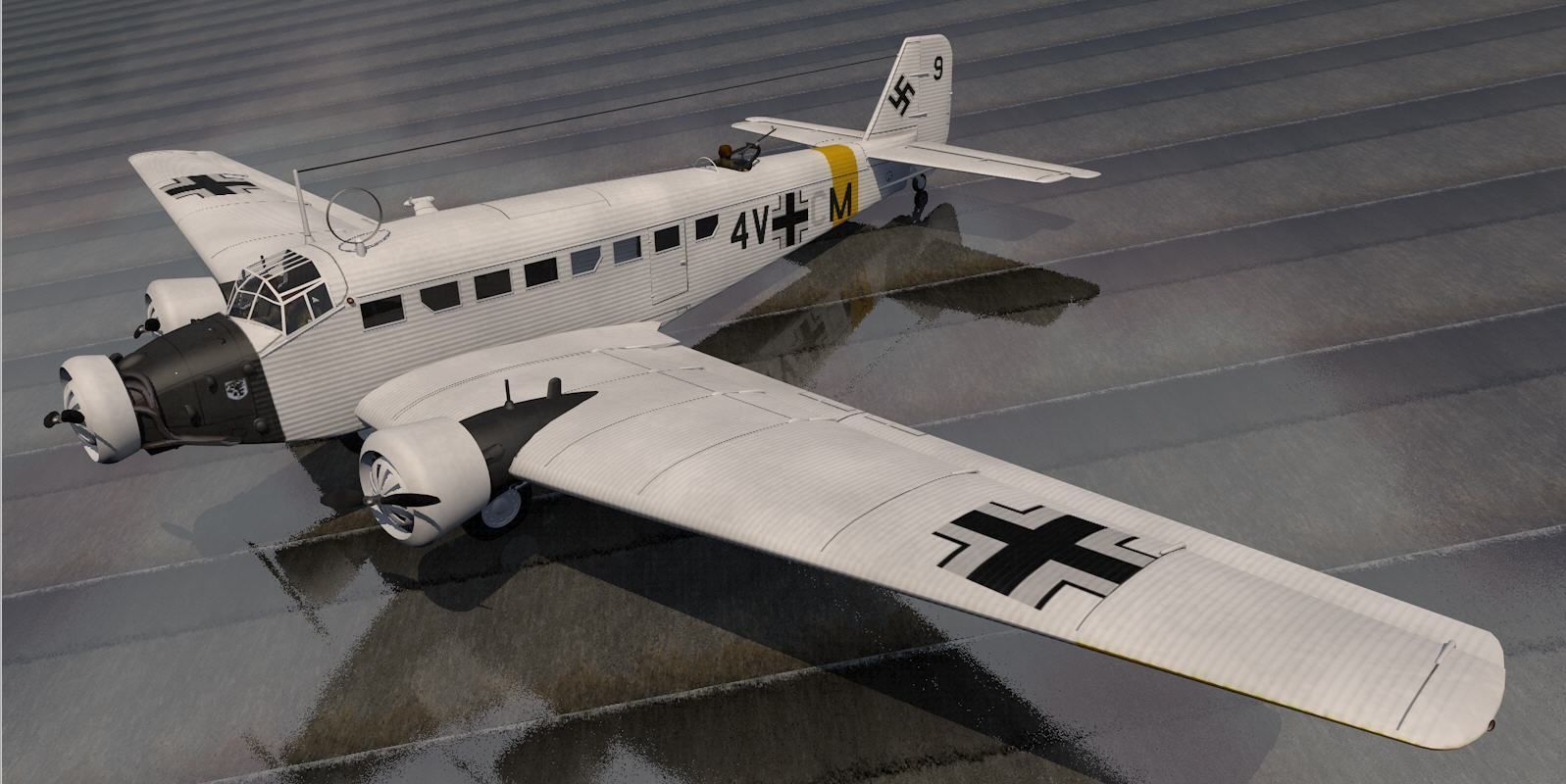 Junkers Ju-52 3M 3D model_4