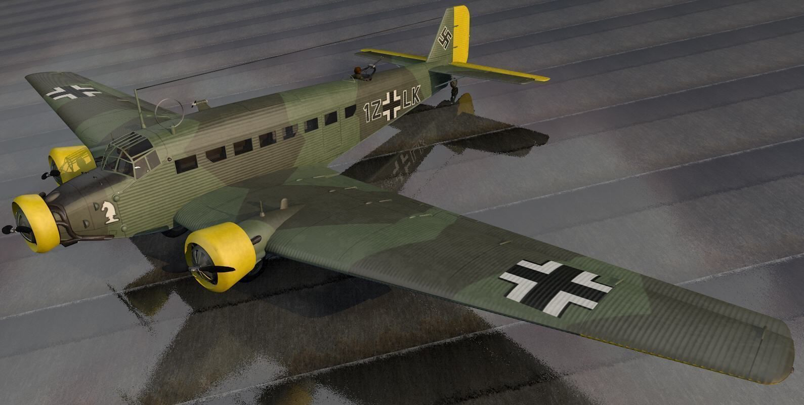 Junkers Ju-52 3M 3D model_3