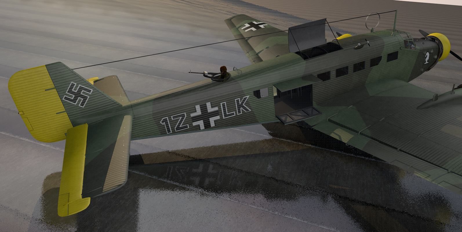 Junkers Ju-52 3M 3D model_13