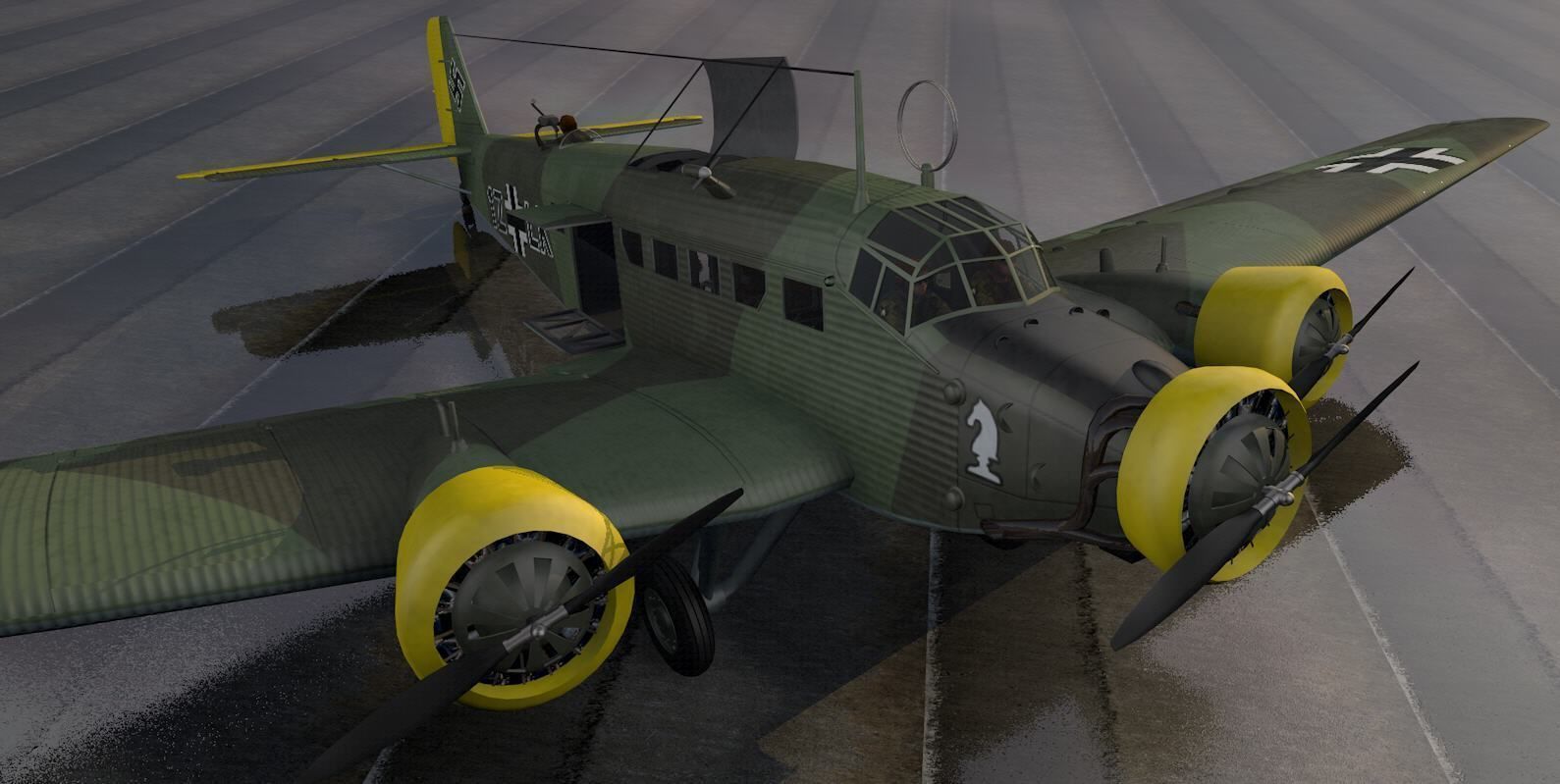 Junkers Ju-52 3M 3D model_15