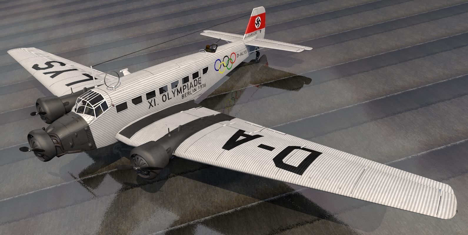 Junkers Ju-52 3M 3D model_5