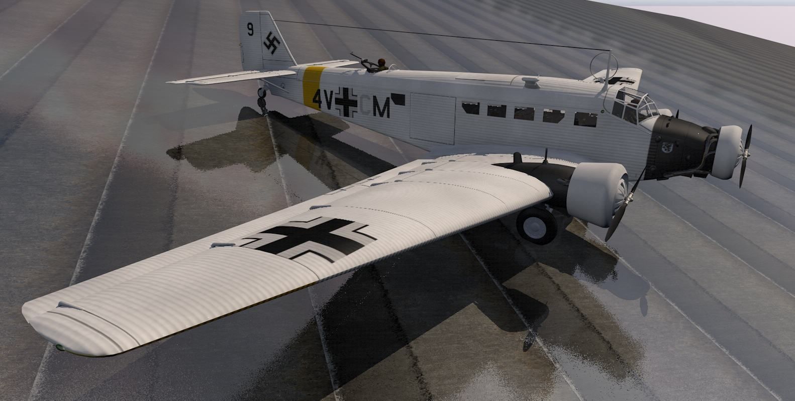 Junkers Ju-52 3M 3D model_10