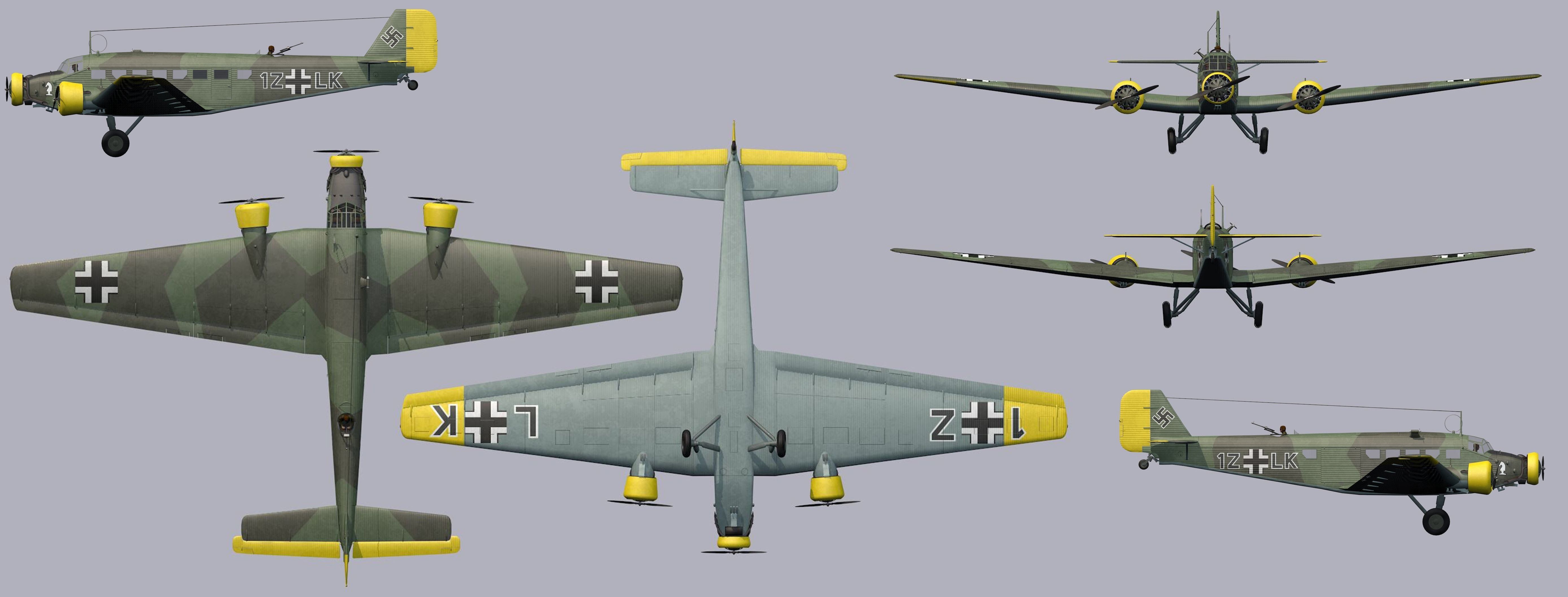 Junkers Ju-52 3M 3D model_22