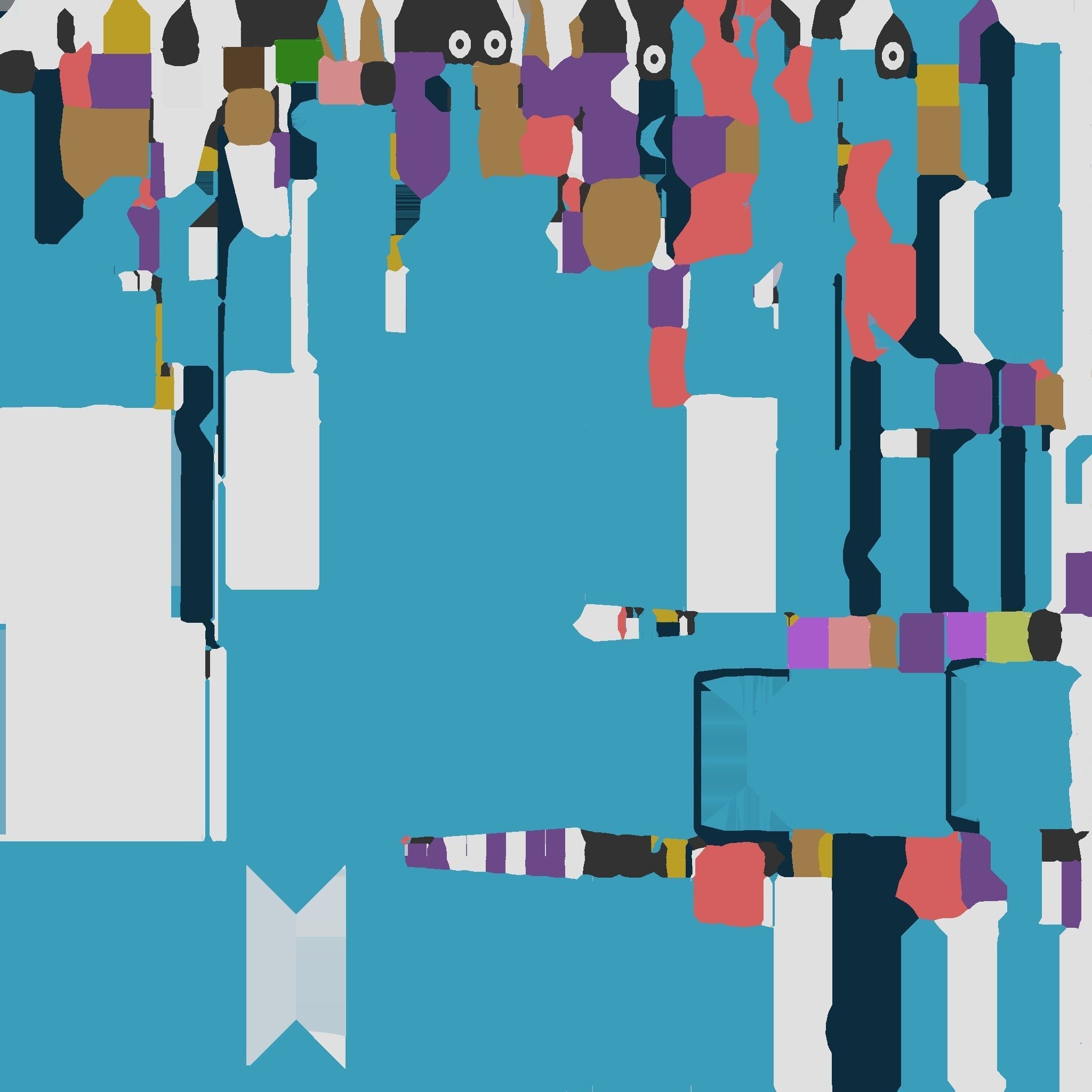 Cartoon Ice Cream Truck Low-poly 3D model_9