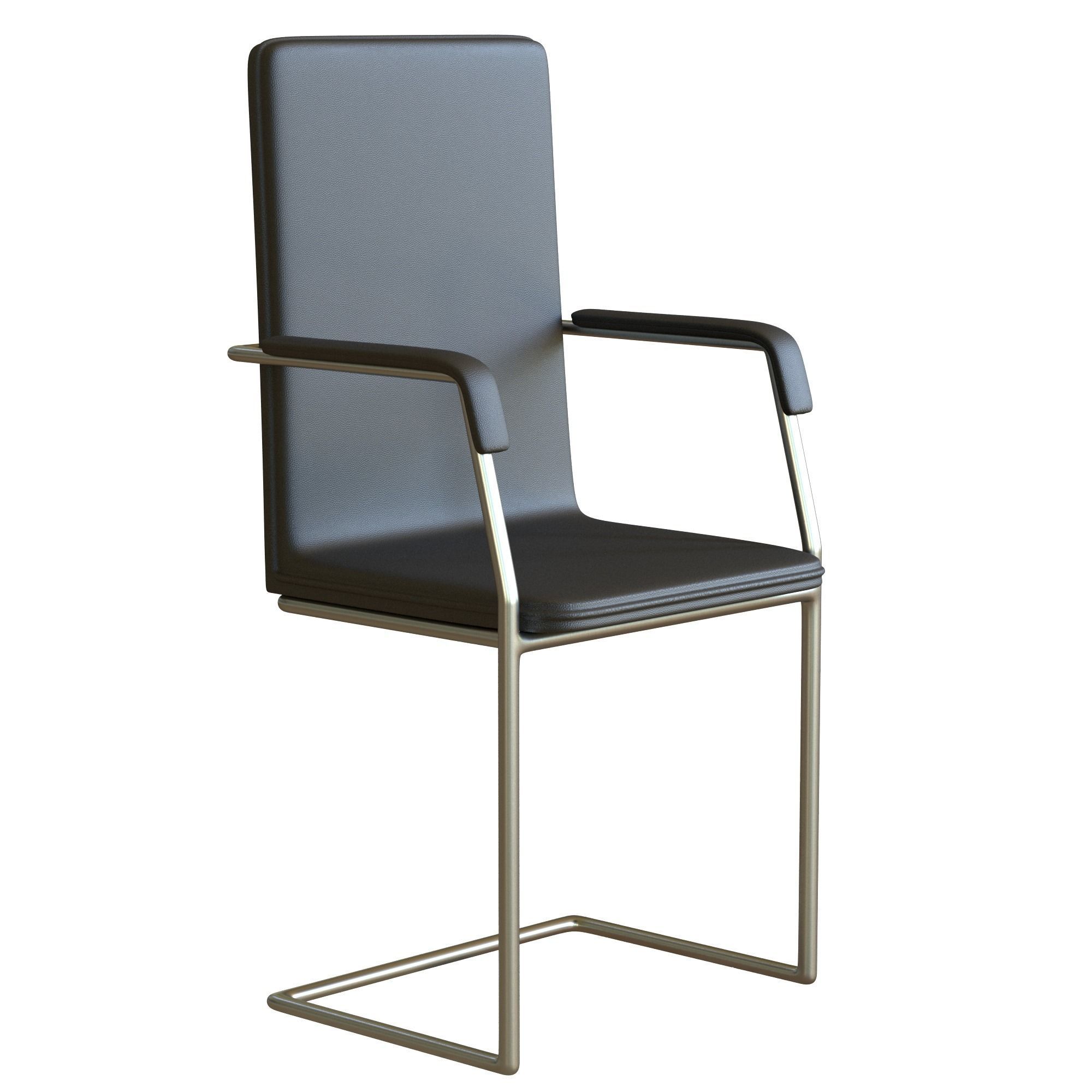 Meeting Room Chair Office Low-poly 3D model_6