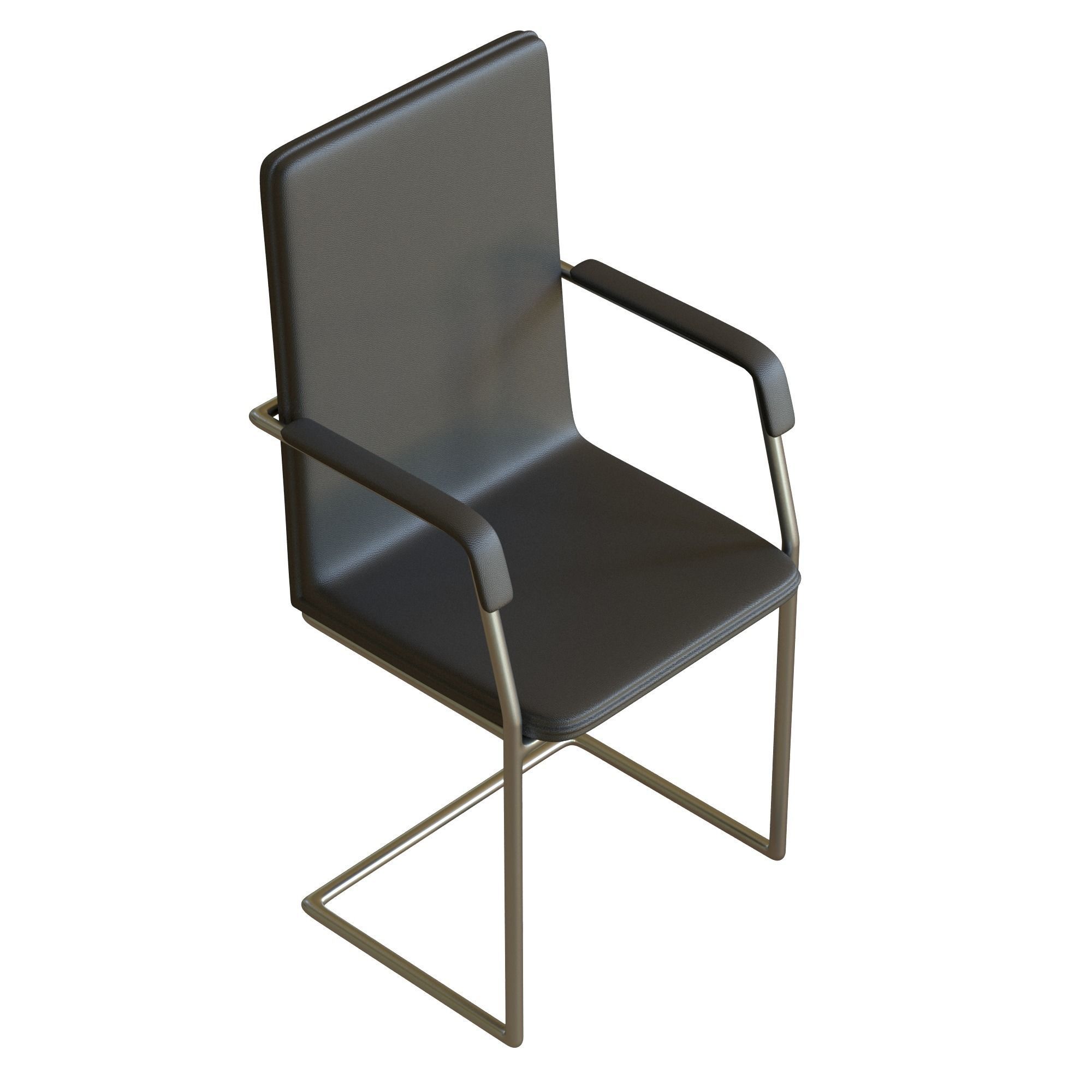 Meeting Room Chair Office Low-poly 3D model_4