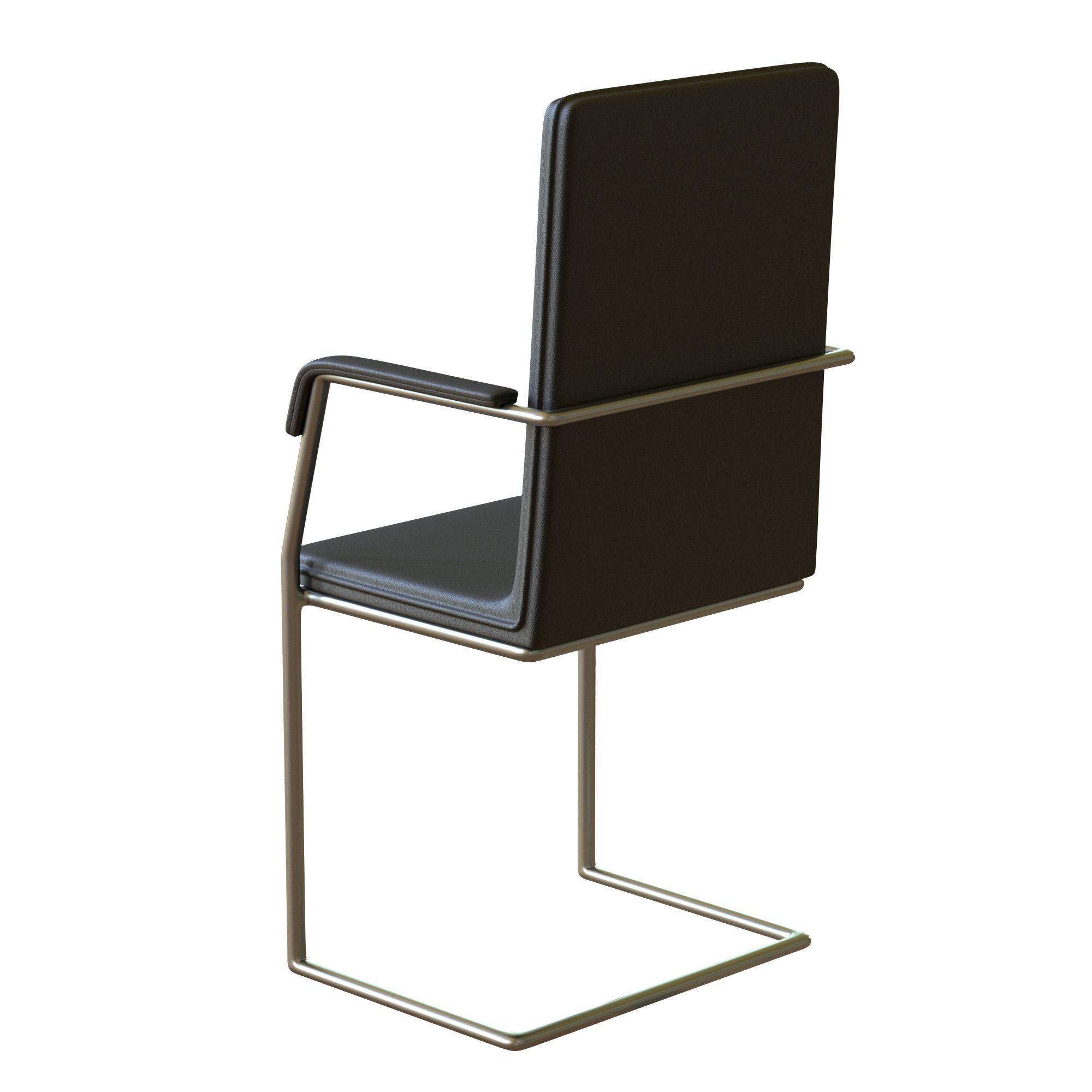 Meeting Room Chair Office Low-poly 3D model_8