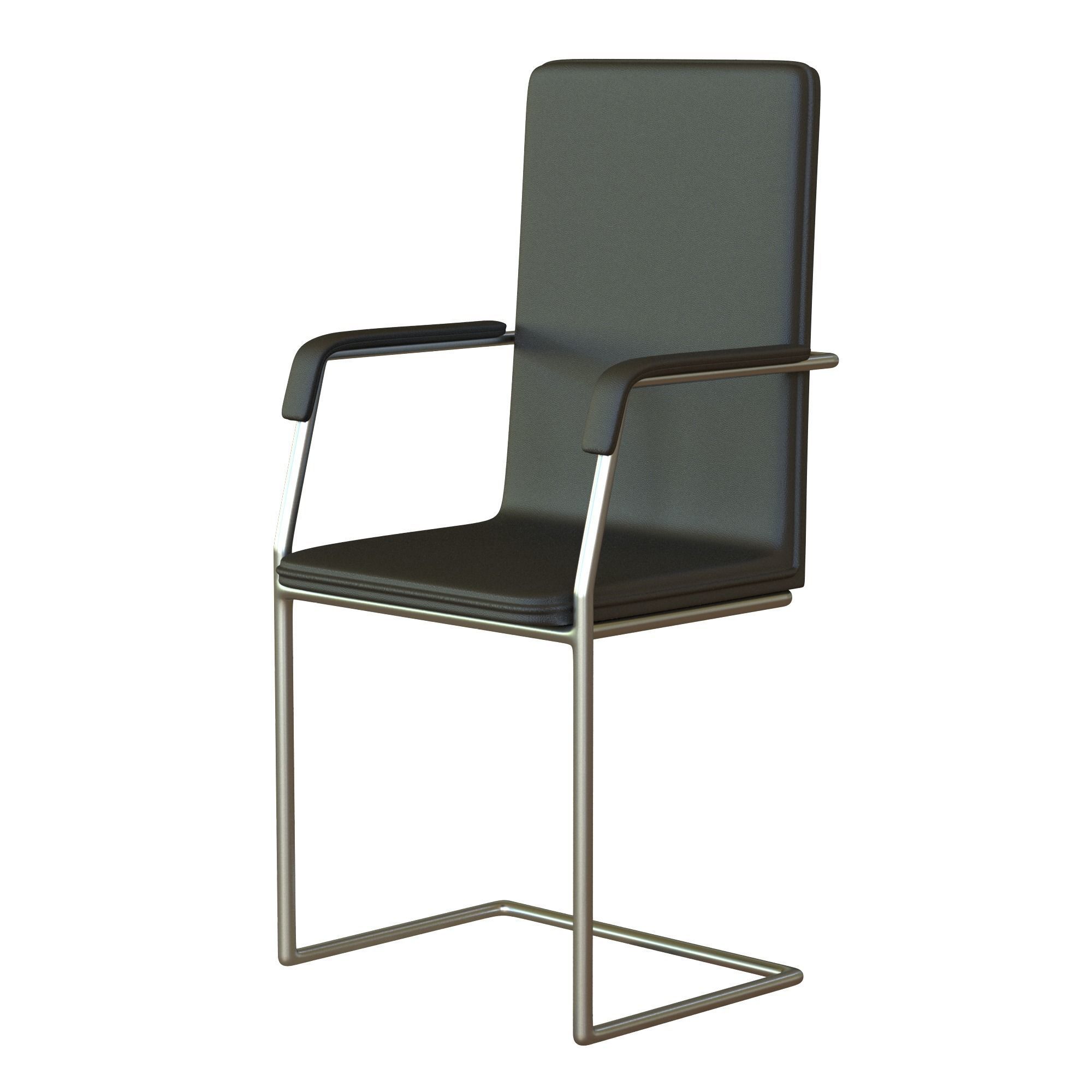 Meeting Room Chair Office Low-poly 3D model_3