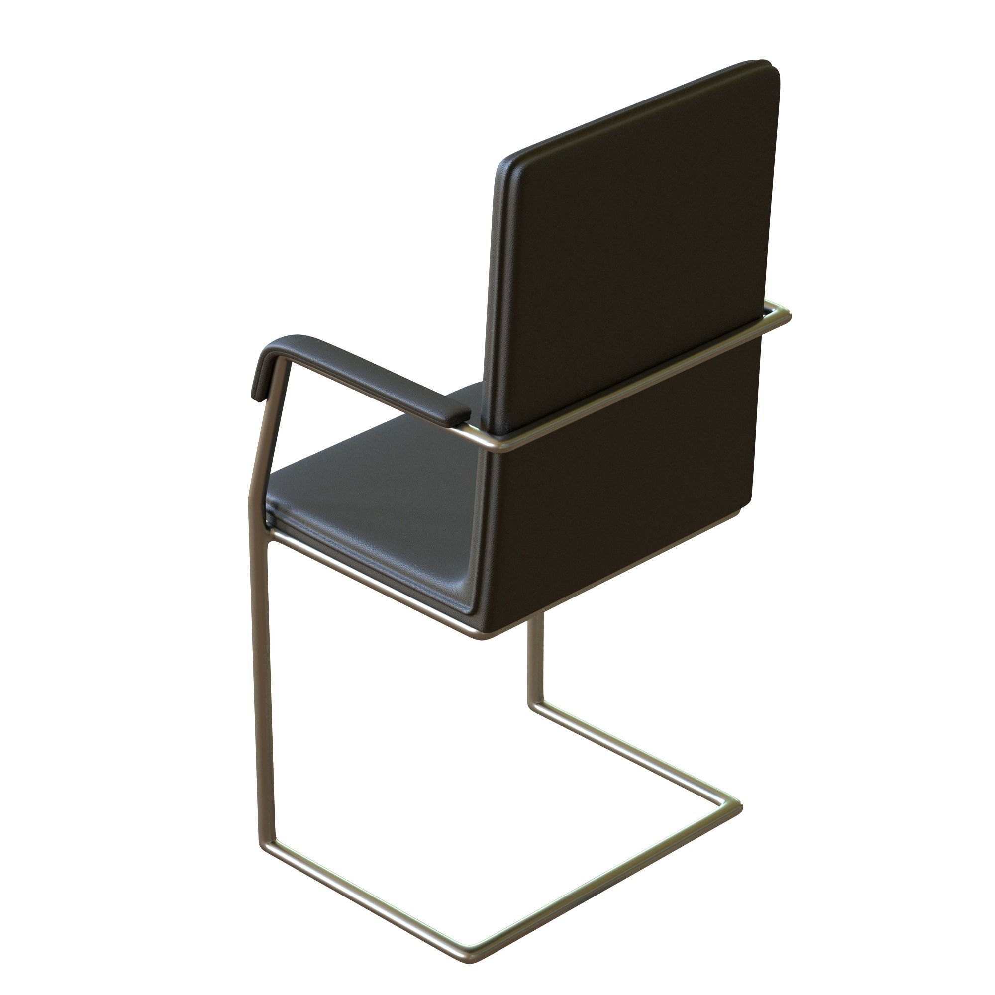 Meeting Room Chair Office Low-poly 3D model_9