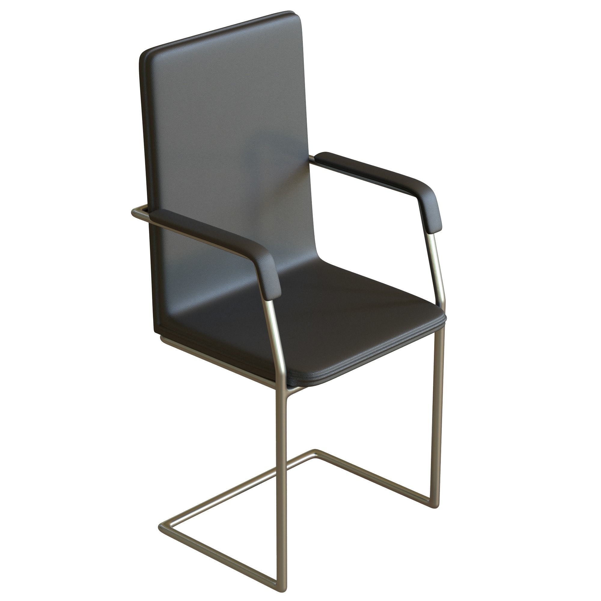 Meeting Room Chair Office Low-poly 3D model_5