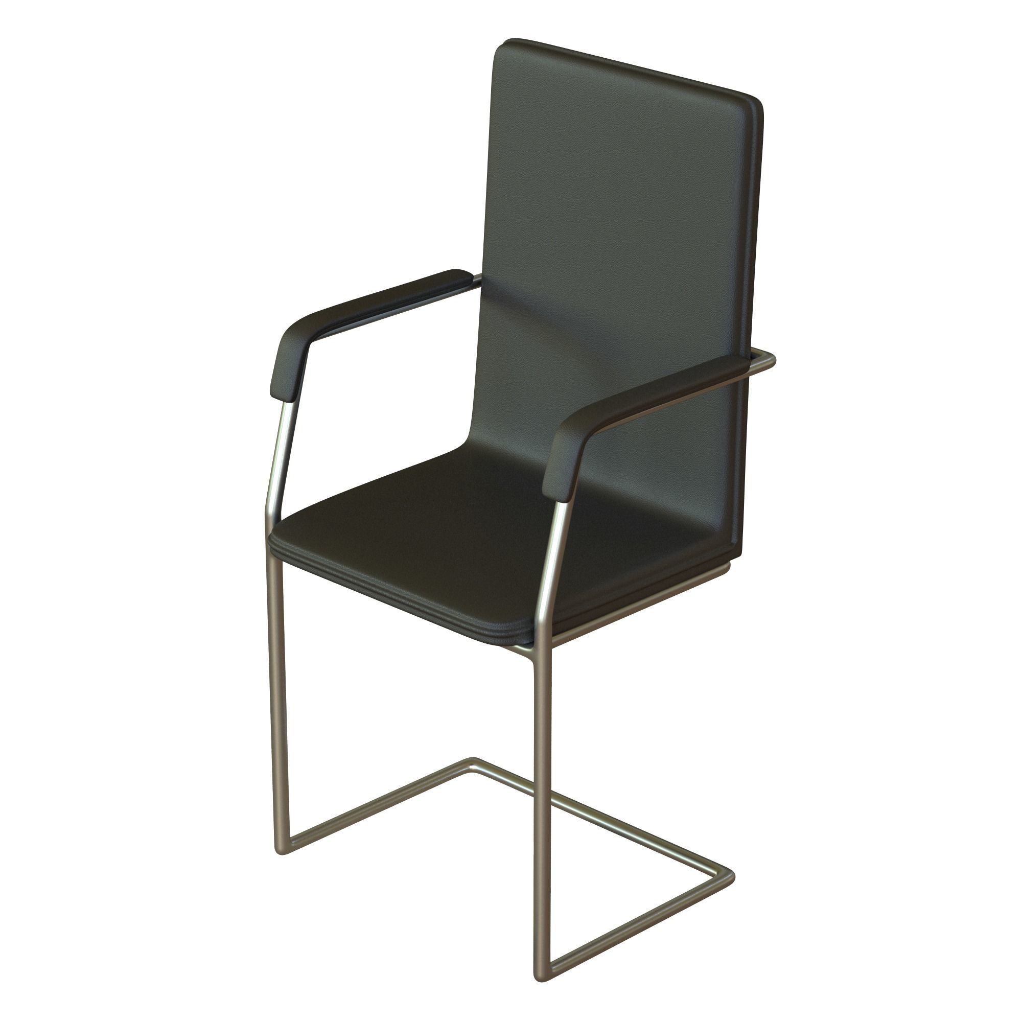 Meeting Room Chair Office Low-poly 3D model_2