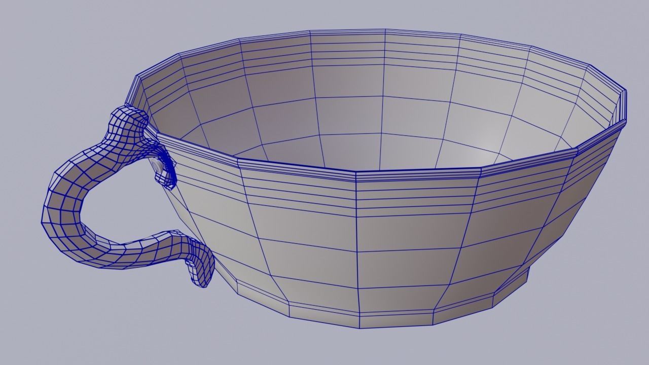 Copper Bowl Low-High-Poly 3D model Low-poly 3D model_6