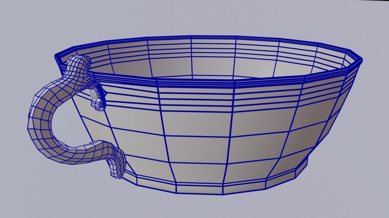 Copper Bowl Low-High-Poly 3D model Low-poly 3D model_8