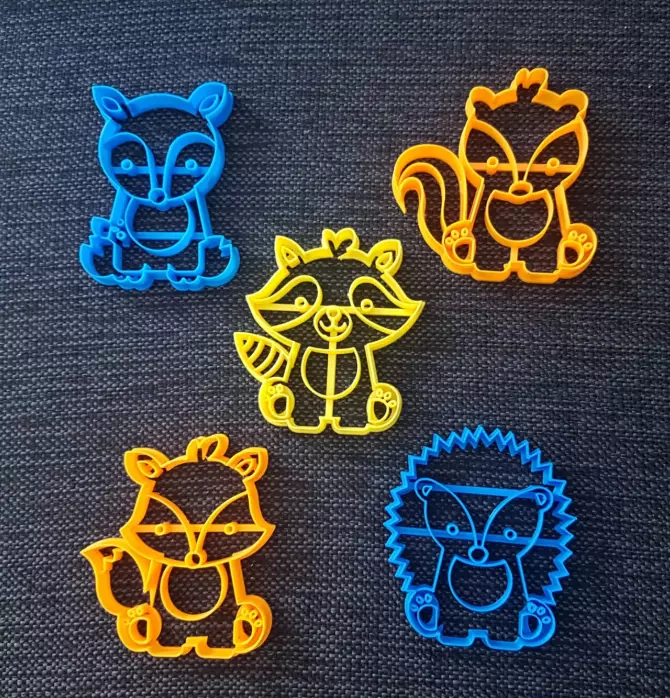 Animals pack x5 - Cookie Cutter 3D print model