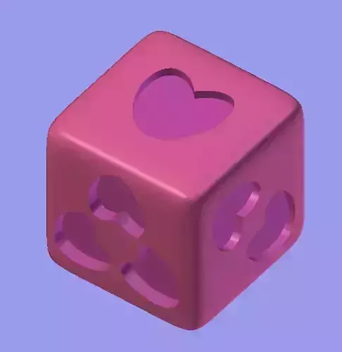 Dice Heart for my girl
