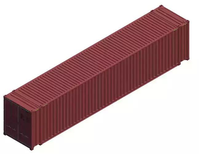 Autodesk Revit 2016 Shipping Container 45 Foot High Cube 3D model