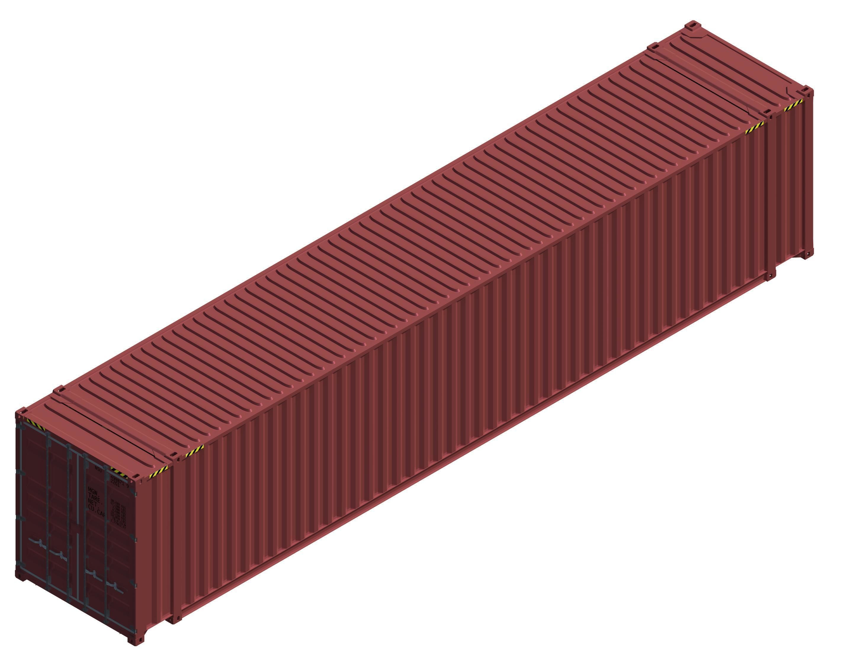 Autodesk Revit 2016 Shipping Container 45 Foot High Cube 3D model_33