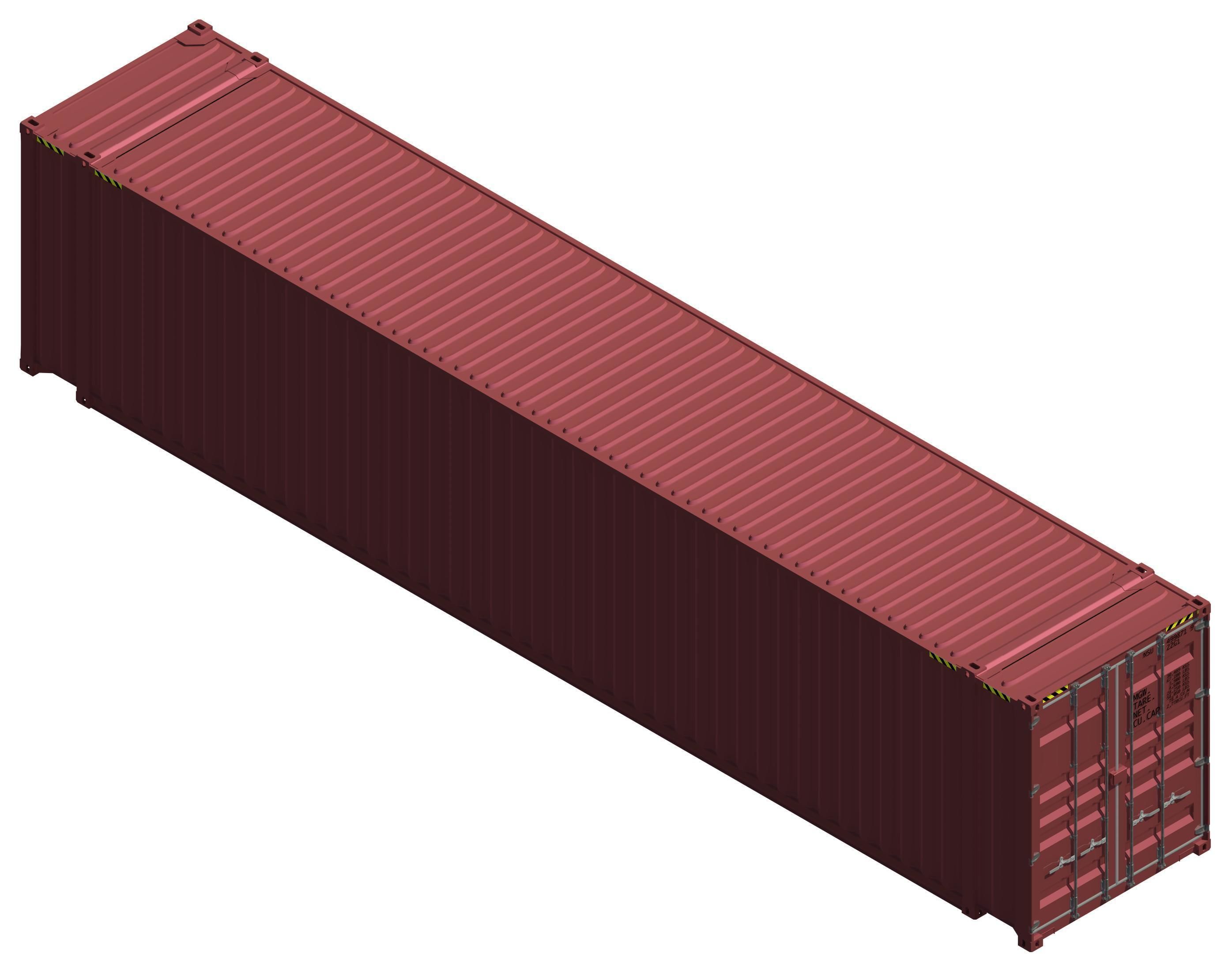 Autodesk Revit 2016 Shipping Container 45 Foot High Cube 3D model_36