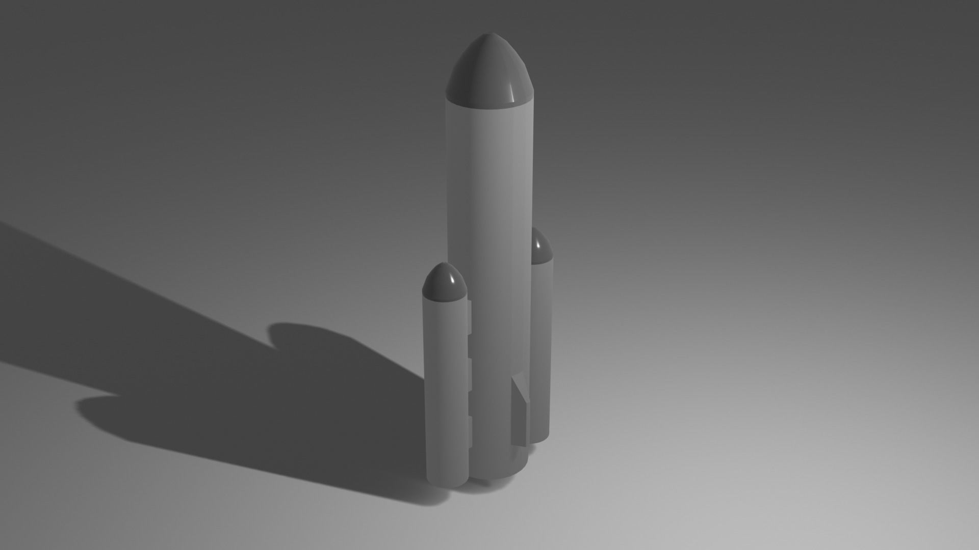 Big Rocket Free low-poly 3D model_3