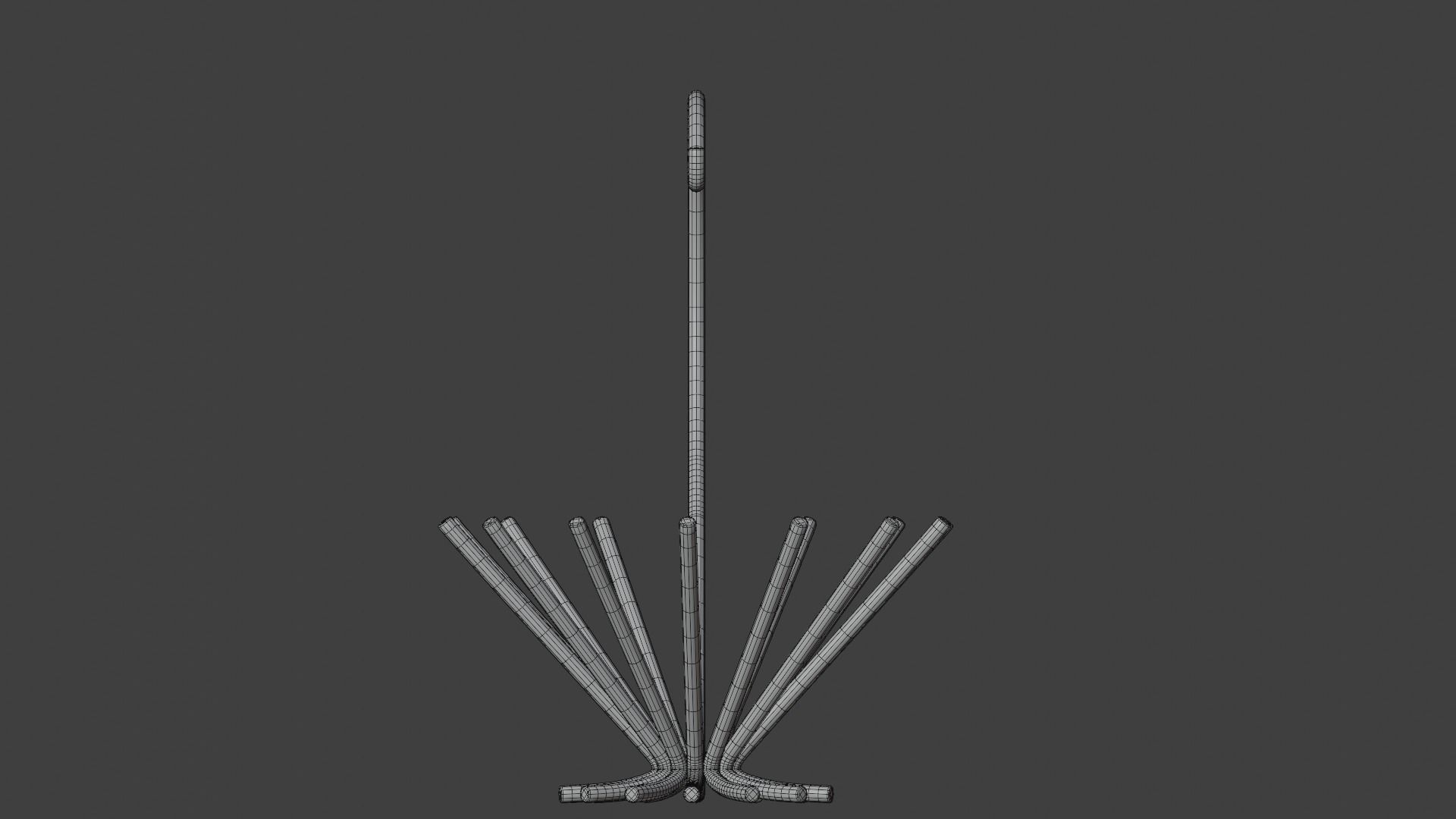 Minimal Fruit Platter 3D model_4