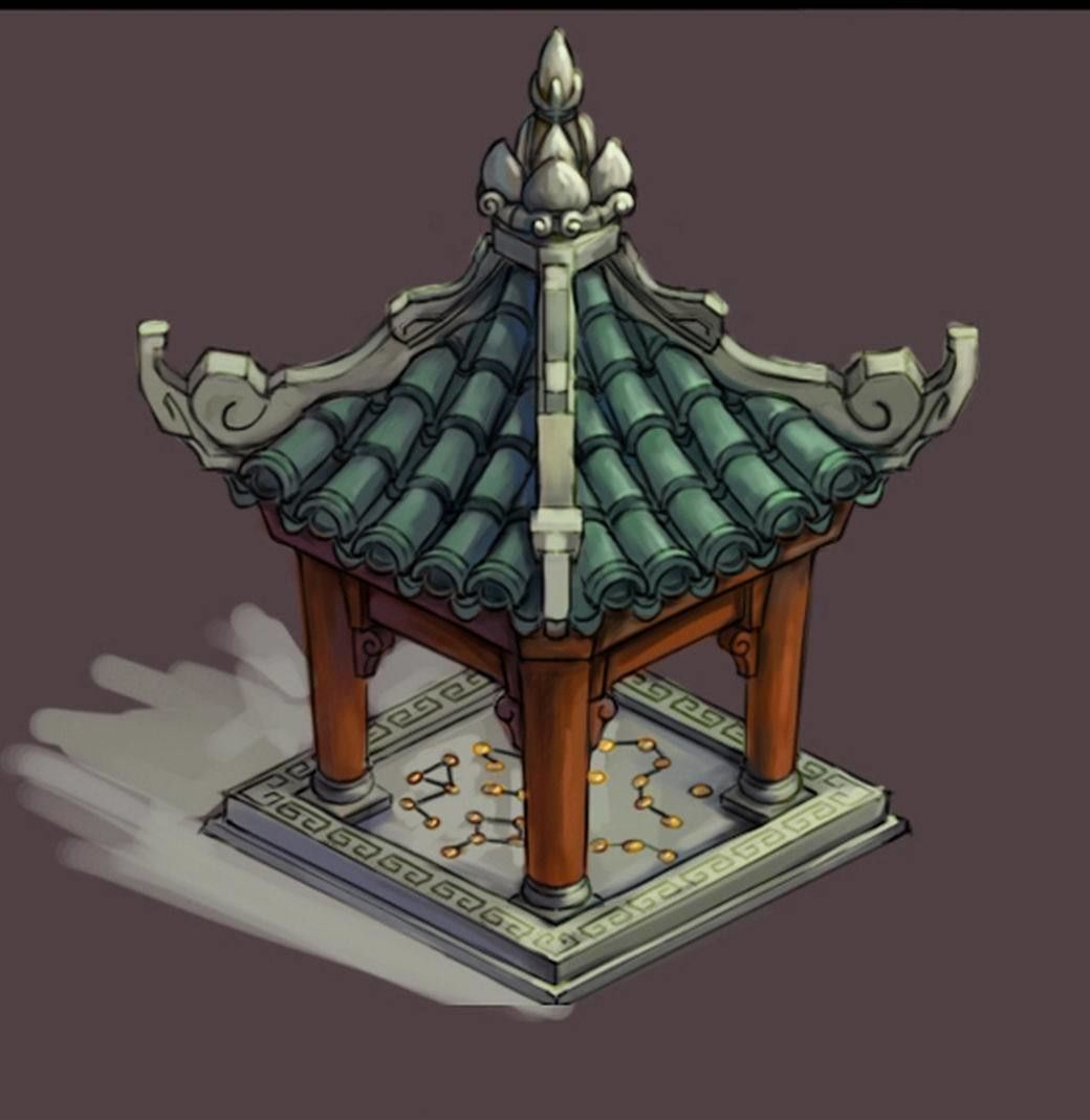 Game Kunlun Snow Mountain - Pavilion 03 3D model_2