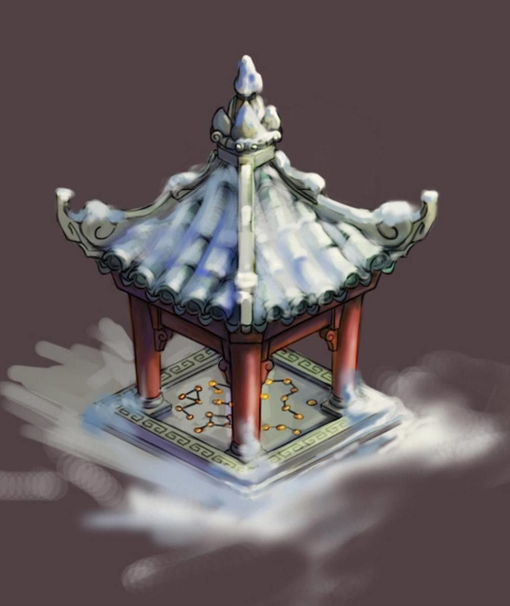 Game Kunlun Snow Mountain - Pavilion 03 3D model_3