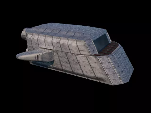 Space Cruiser Free low-poly 3D model