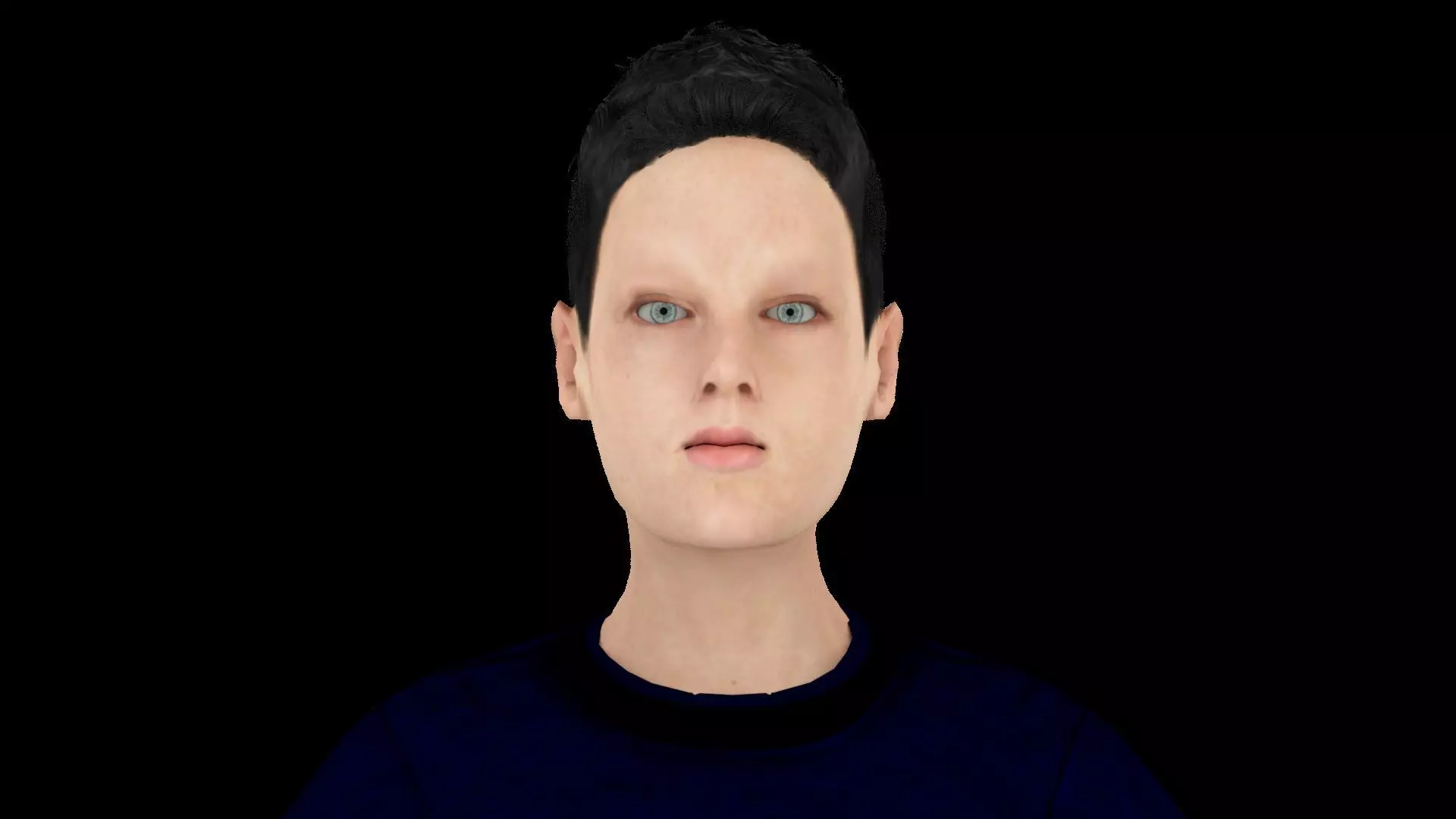 Model 2 person in shorts 3D model_0