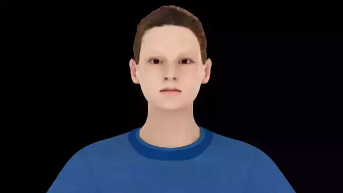 Model 1 woman in jeans and shirt