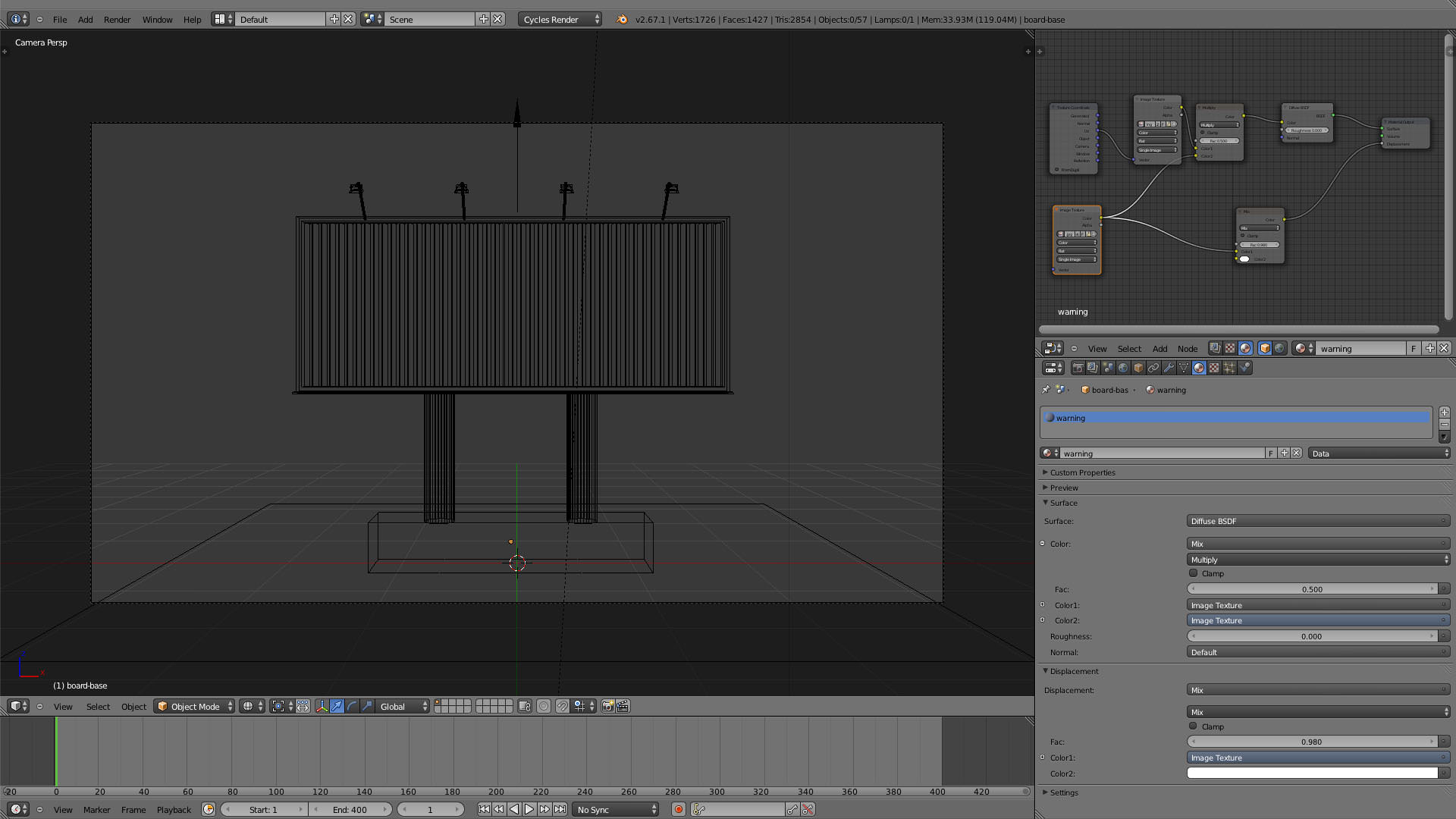 Animated Rotating Billboard 3D model_2