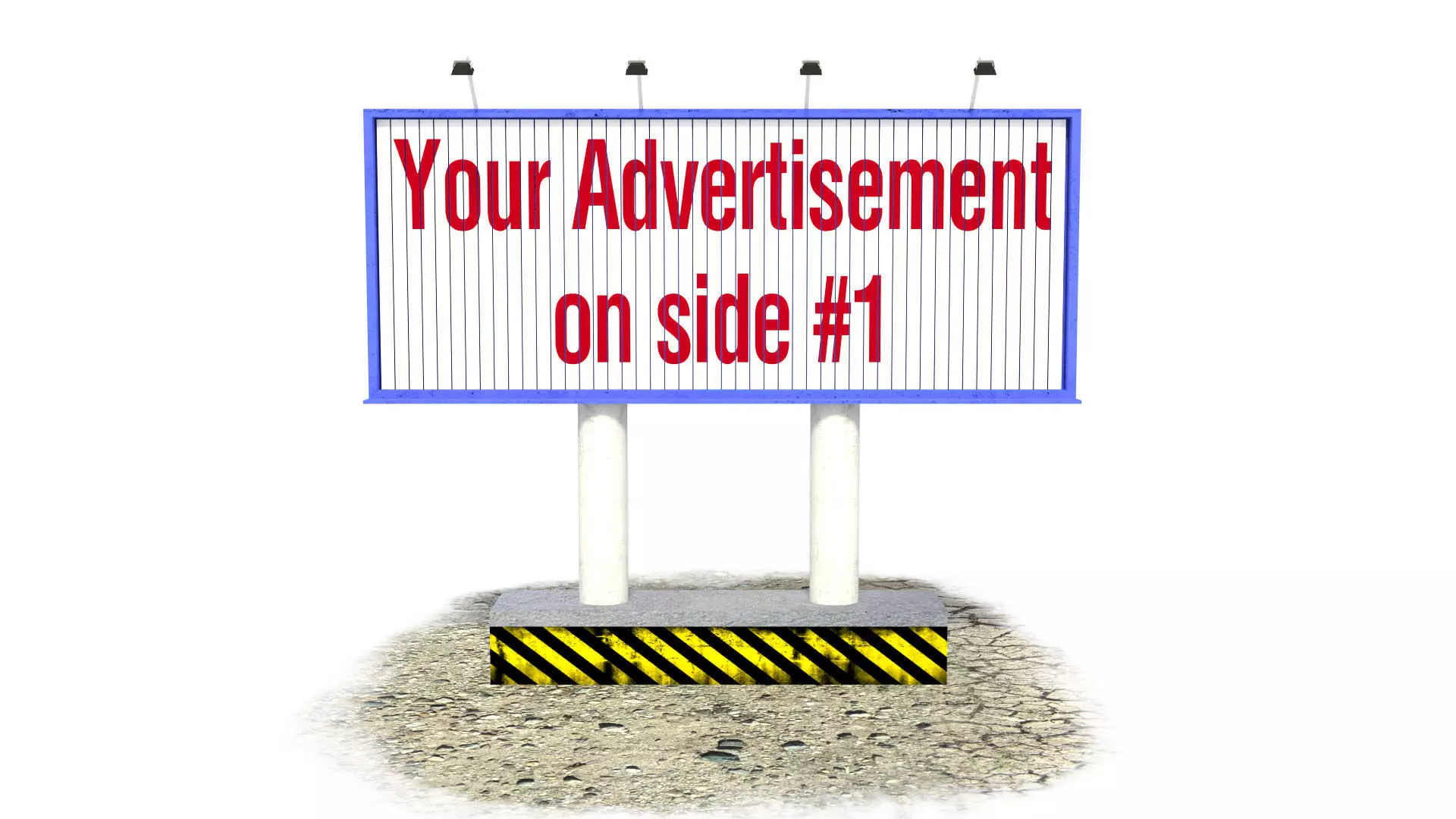 Animated Rotating Billboard 3D model_0