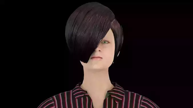 Model 3 woman in skirt