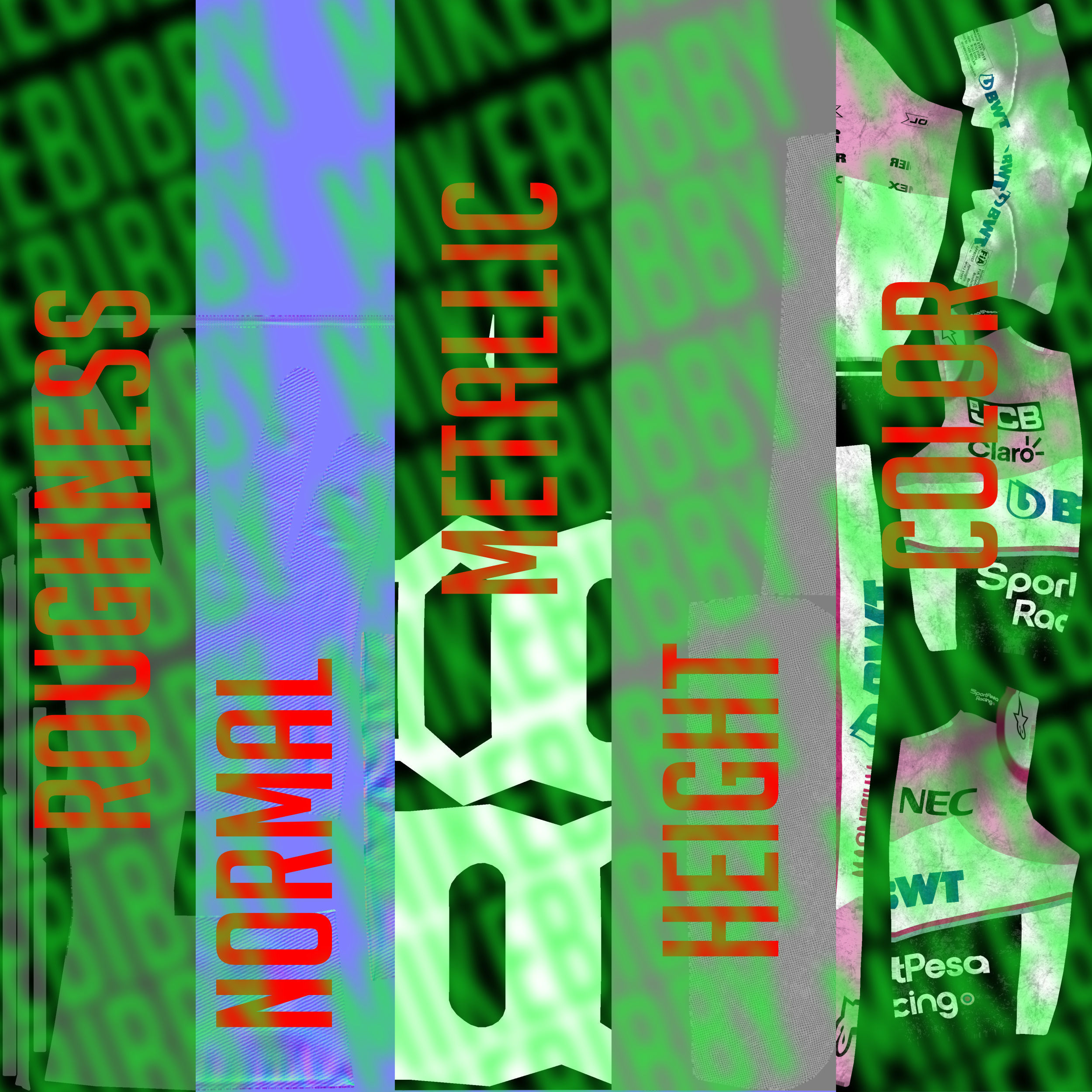 Sergio Perez 2019 Low-poly 3D model_11