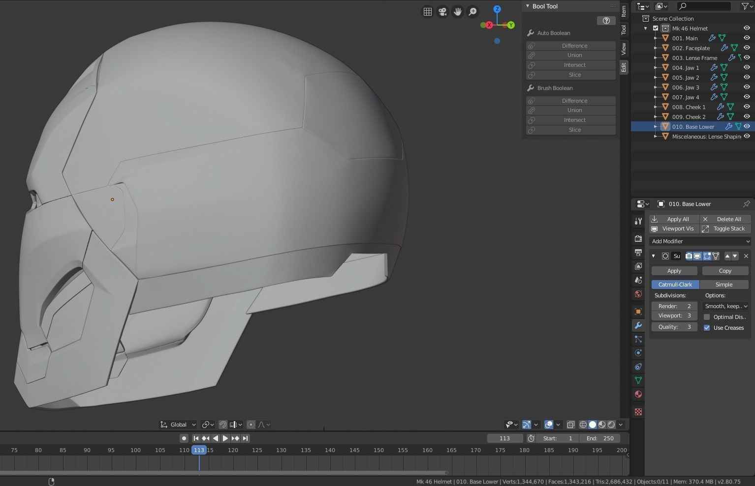 Mark 46 Iron Man Helmet 3D print model_12