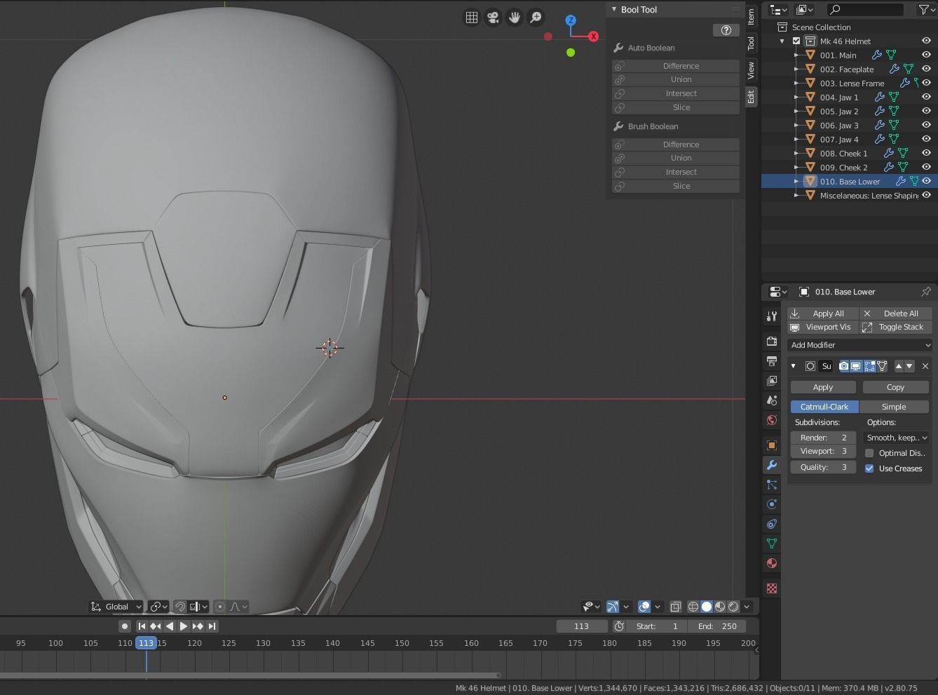 Mark 46 Iron Man Helmet 3D print model_18