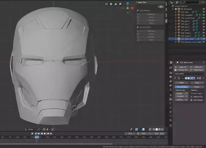 Mark 46 Iron Man Helmet 3D print model