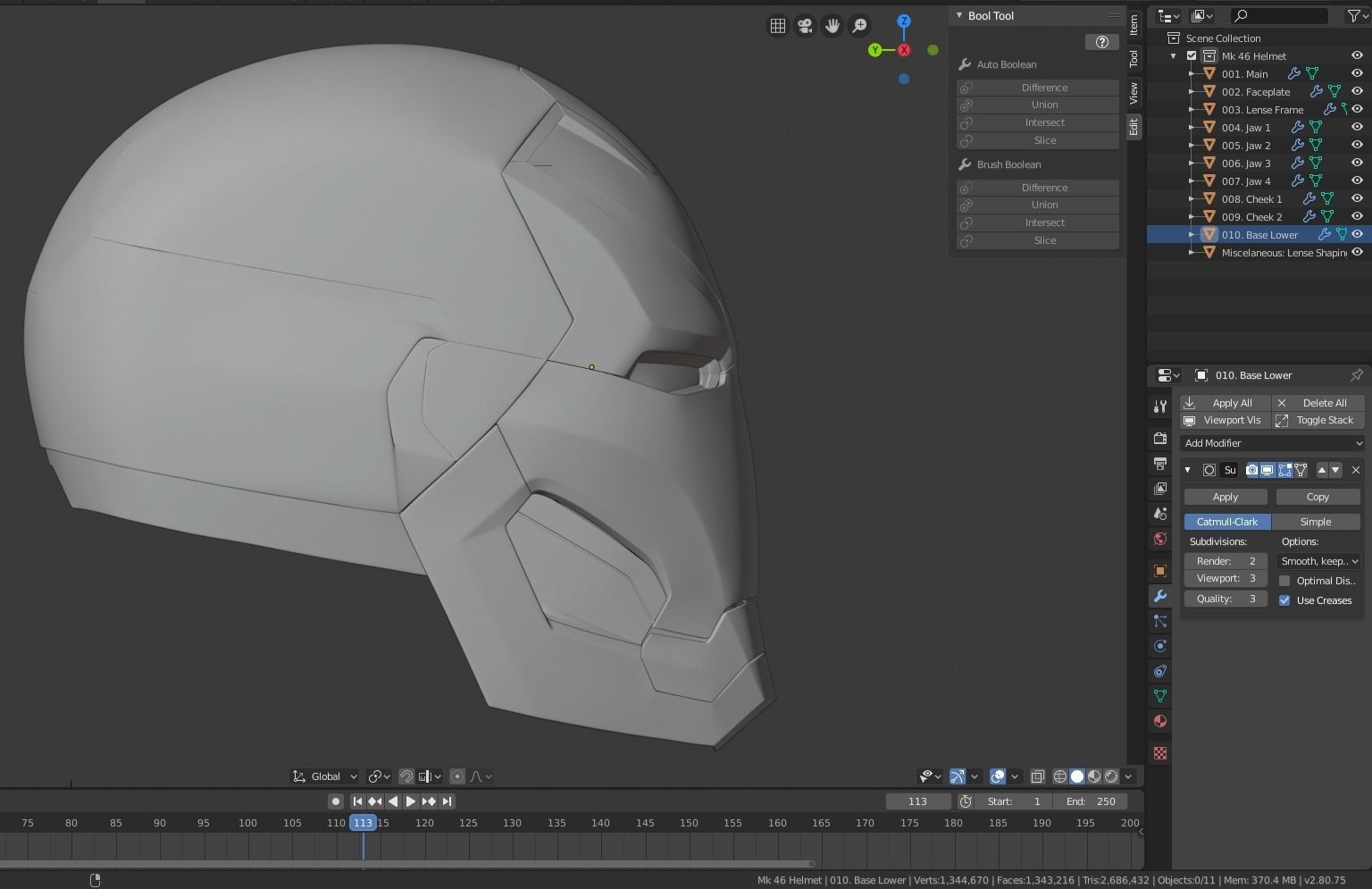 Mark 46 Iron Man Helmet 3D print model_6