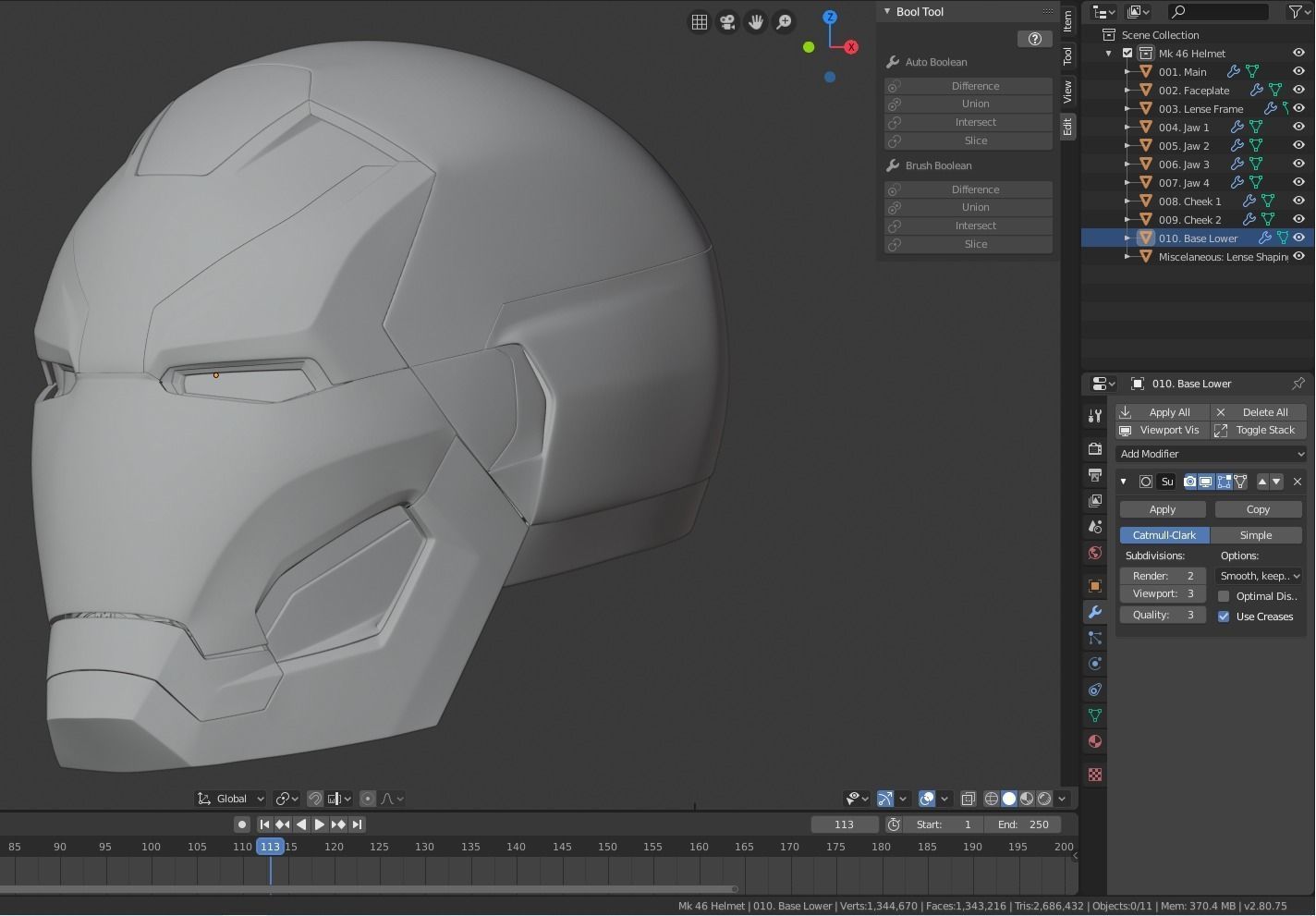 Mark 46 Iron Man Helmet 3D print model_16